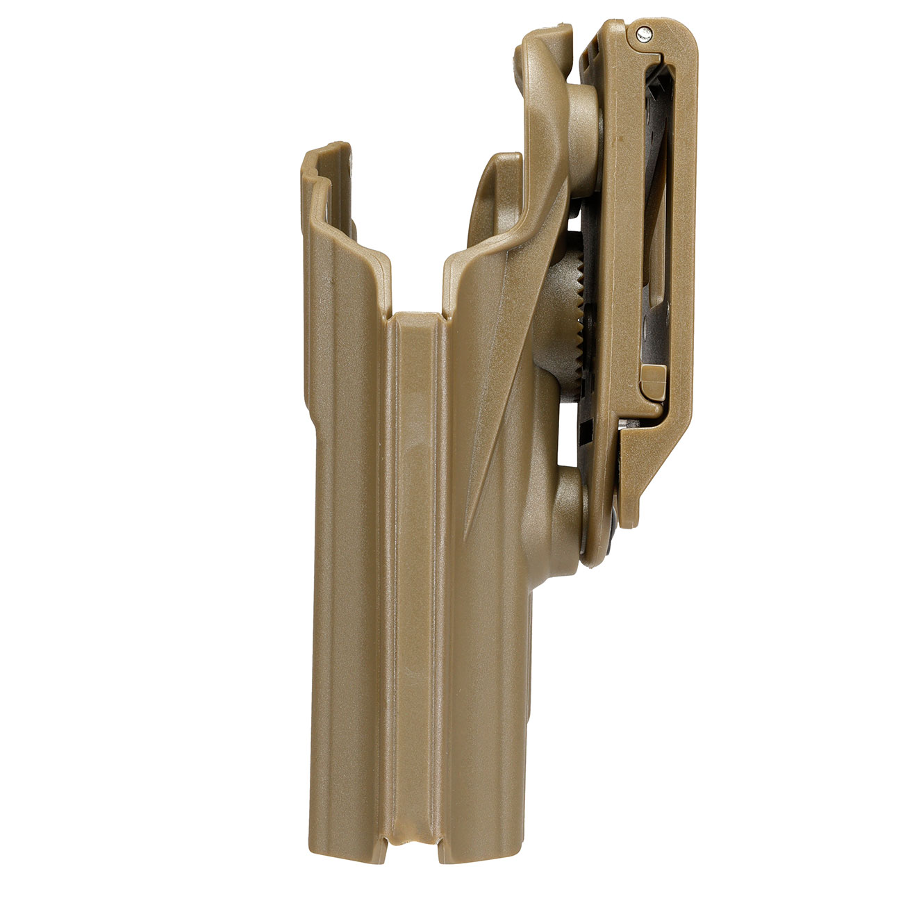 WoSport Universal Type-A Holster Kunststoff m. Grtelhalter fr Pistolen rechts tan Bild 6