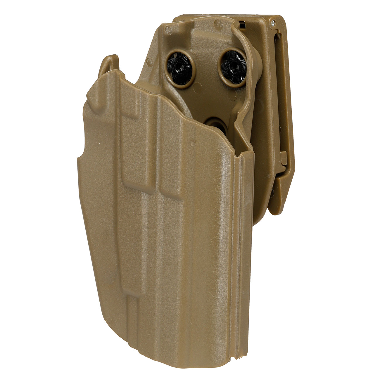 WoSport Universal Type-A Holster Kunststoff m. Grtelhalter fr Pistolen rechts tan Bild 7