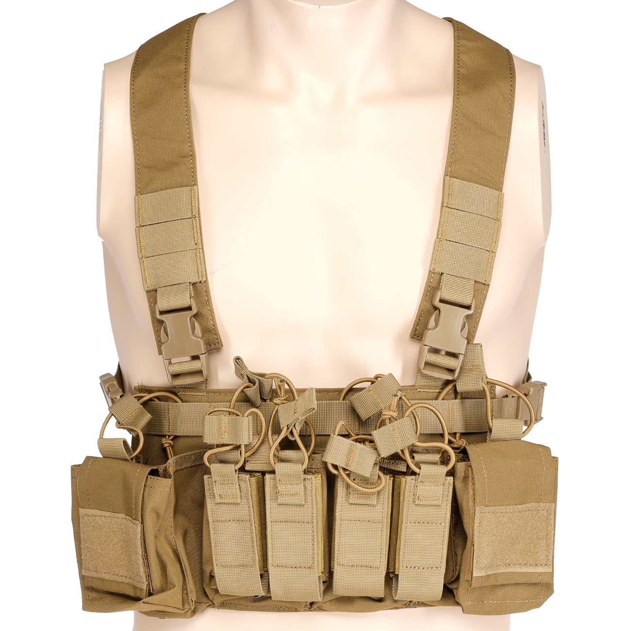 WoSport D3CRX-Style Tactical Chest Rig verstellbar tan Bild 5