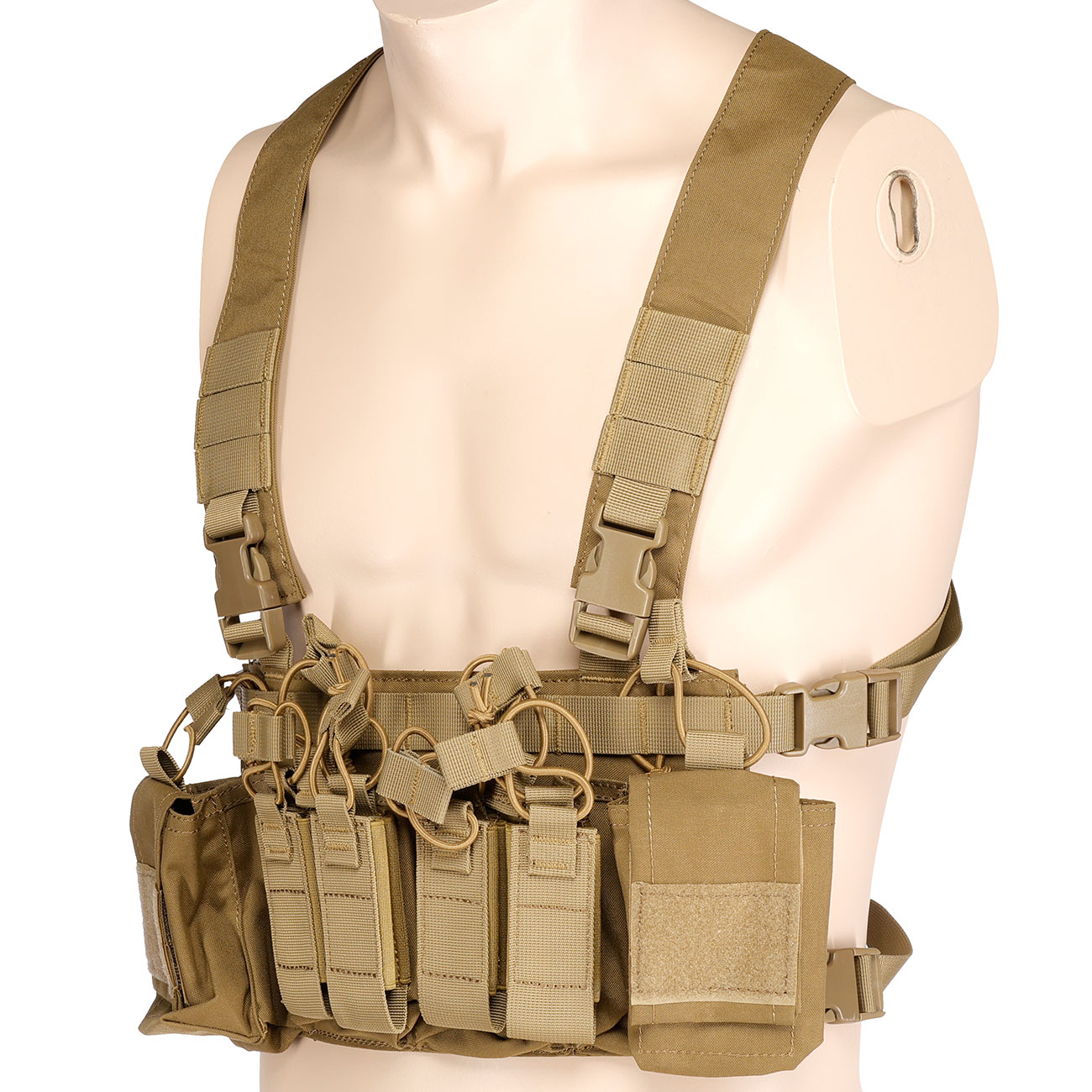 WoSport D3CRX-Style Tactical Chest Rig verstellbar tan Bild 6