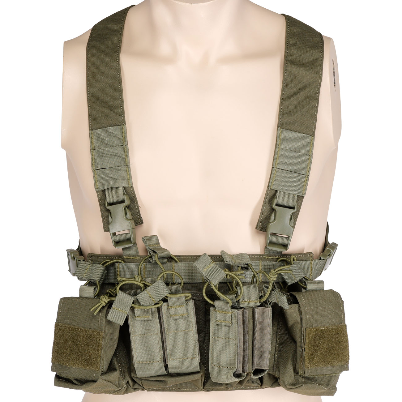 WoSport D3CRX-Style Tactical Chest Rig verstellbar oliv Bild 5