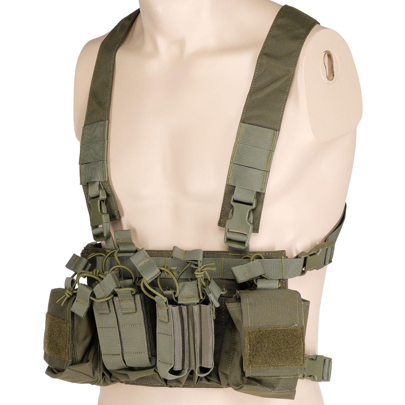 WoSport D3CRX-Style Tactical Chest Rig verstellbar oliv Bild 6