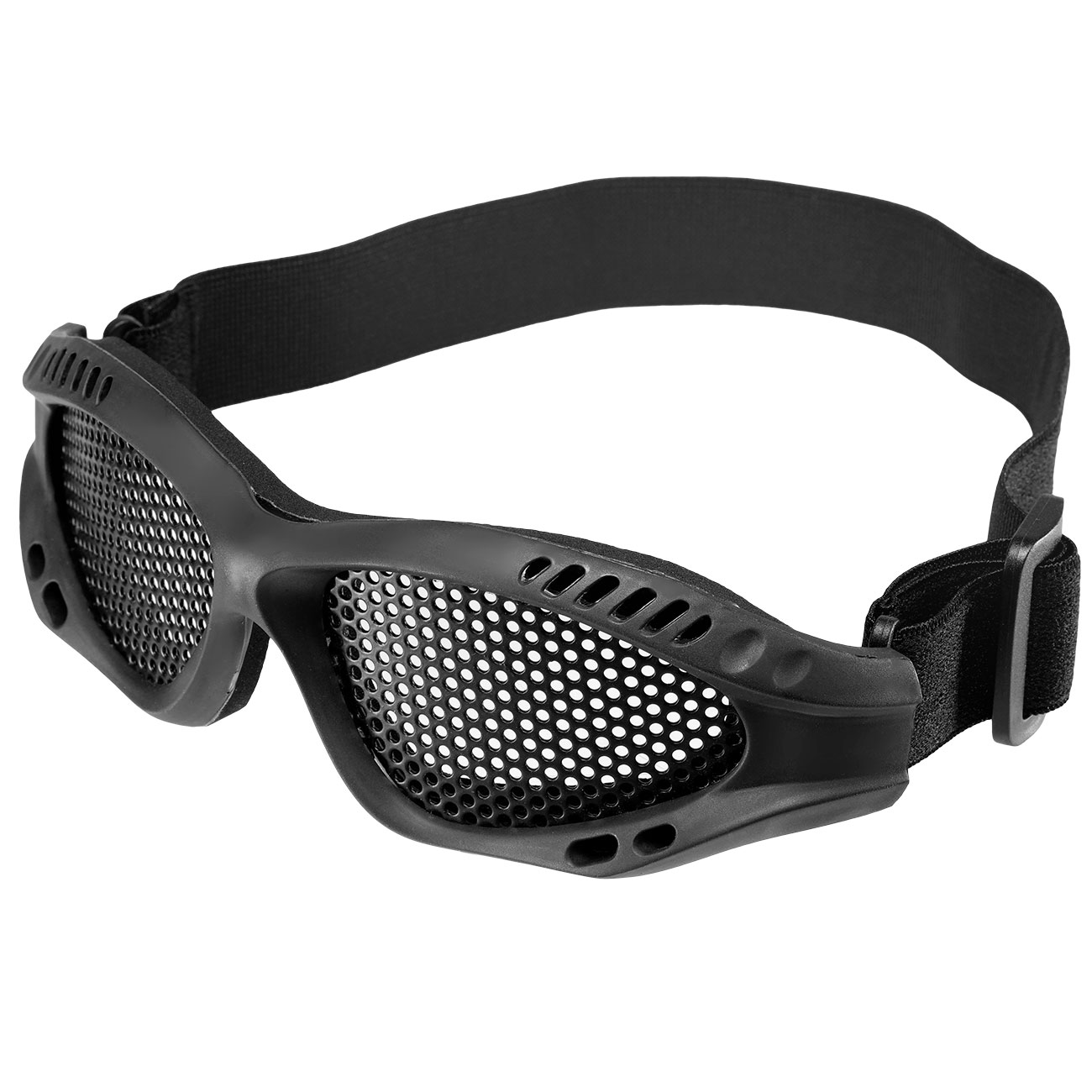 WoSport Tactical Goggle Round-Steelmesh Eye Protection Airsoft Gitterbrille schwarz