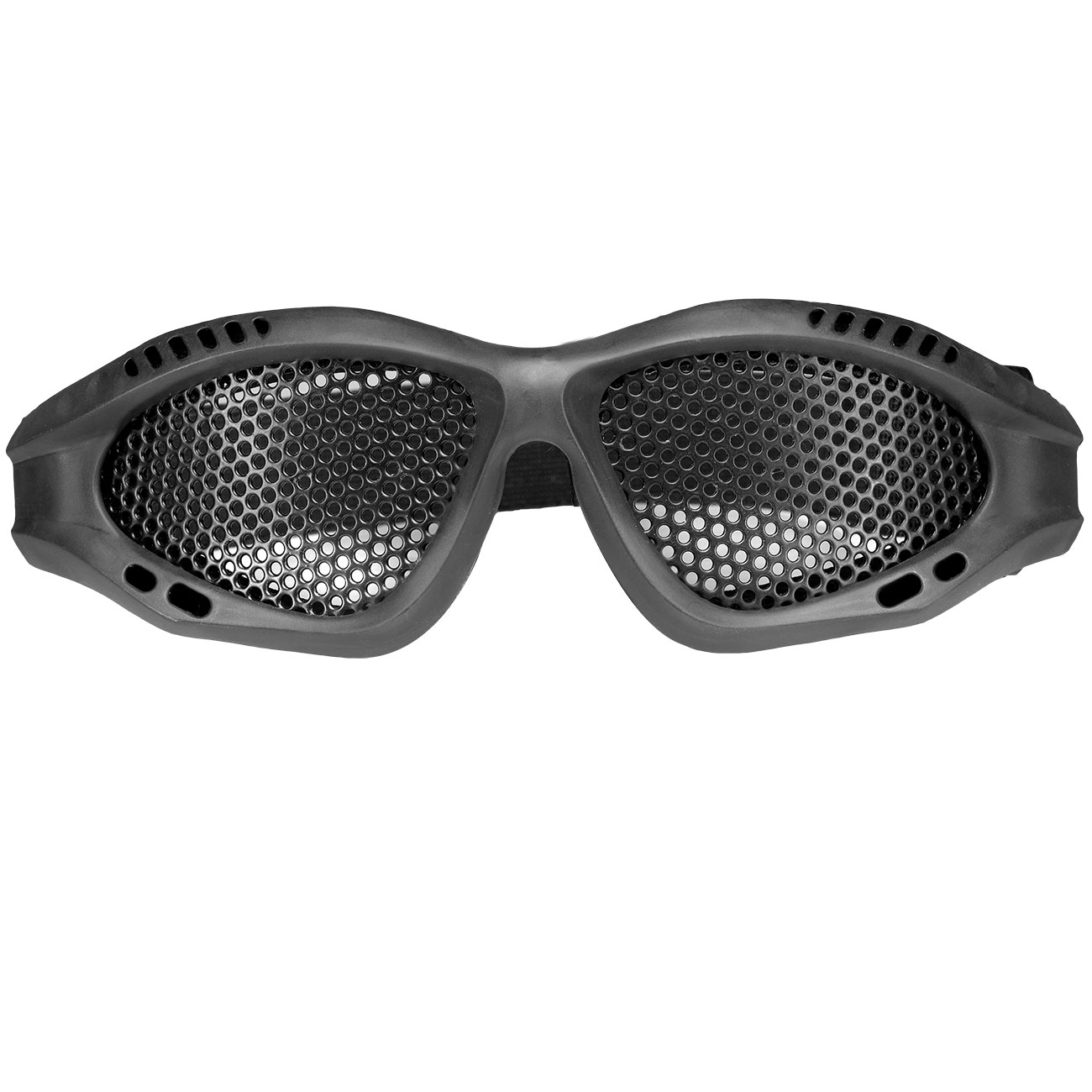 WoSport Tactical Goggle Round-Steelmesh Eye Protection Airsoft Gitterbrille schwarz Bild 1