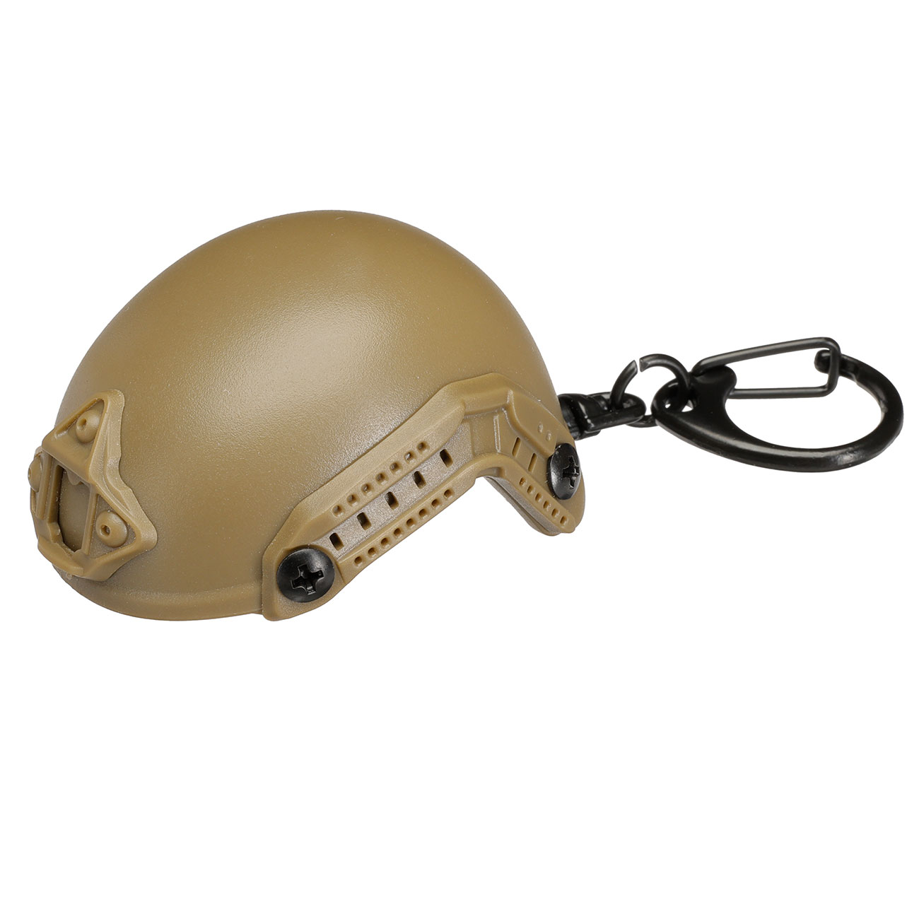 WoSport Schlsselanhnger FAST Helm Flaschenffner Miniaturmodell tan