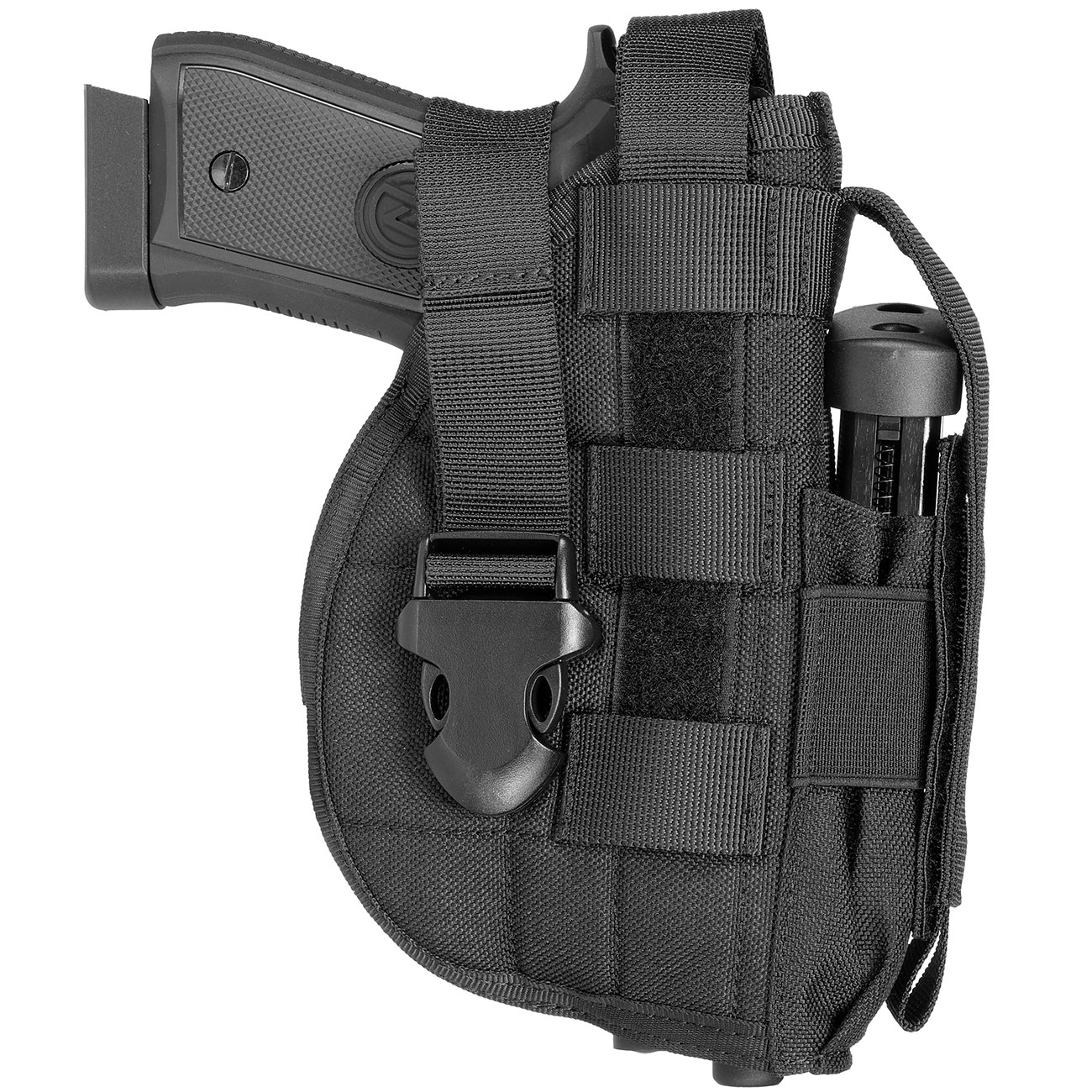 WoSport Universal Battlefield Elite Holster fr Pistolen Nylon-Fabric rechts schwarz Bild 4