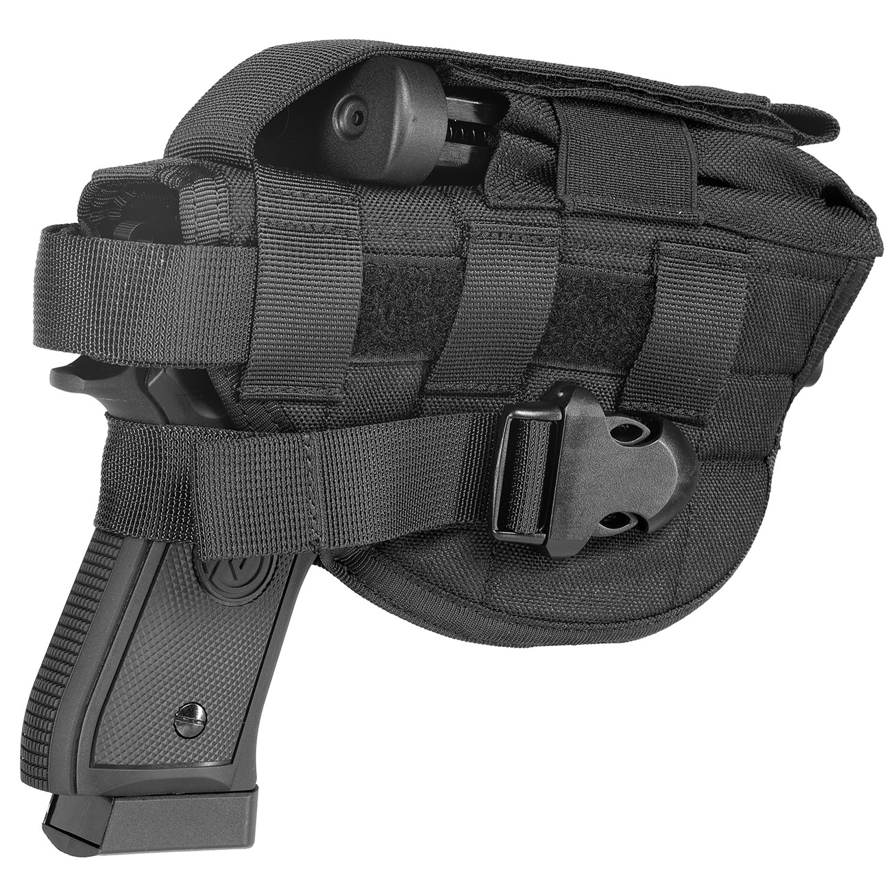 WoSport Universal Battlefield Elite Holster fr Pistolen Nylon-Fabric rechts schwarz Bild 6