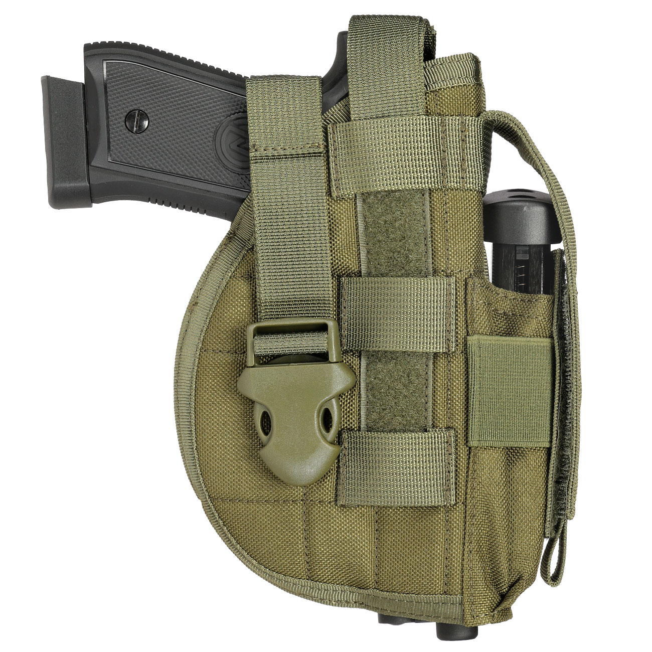 WoSport Universal Battlefield Elite Holster fr Pistolen Nylon-Fabric rechts oliv Bild 4