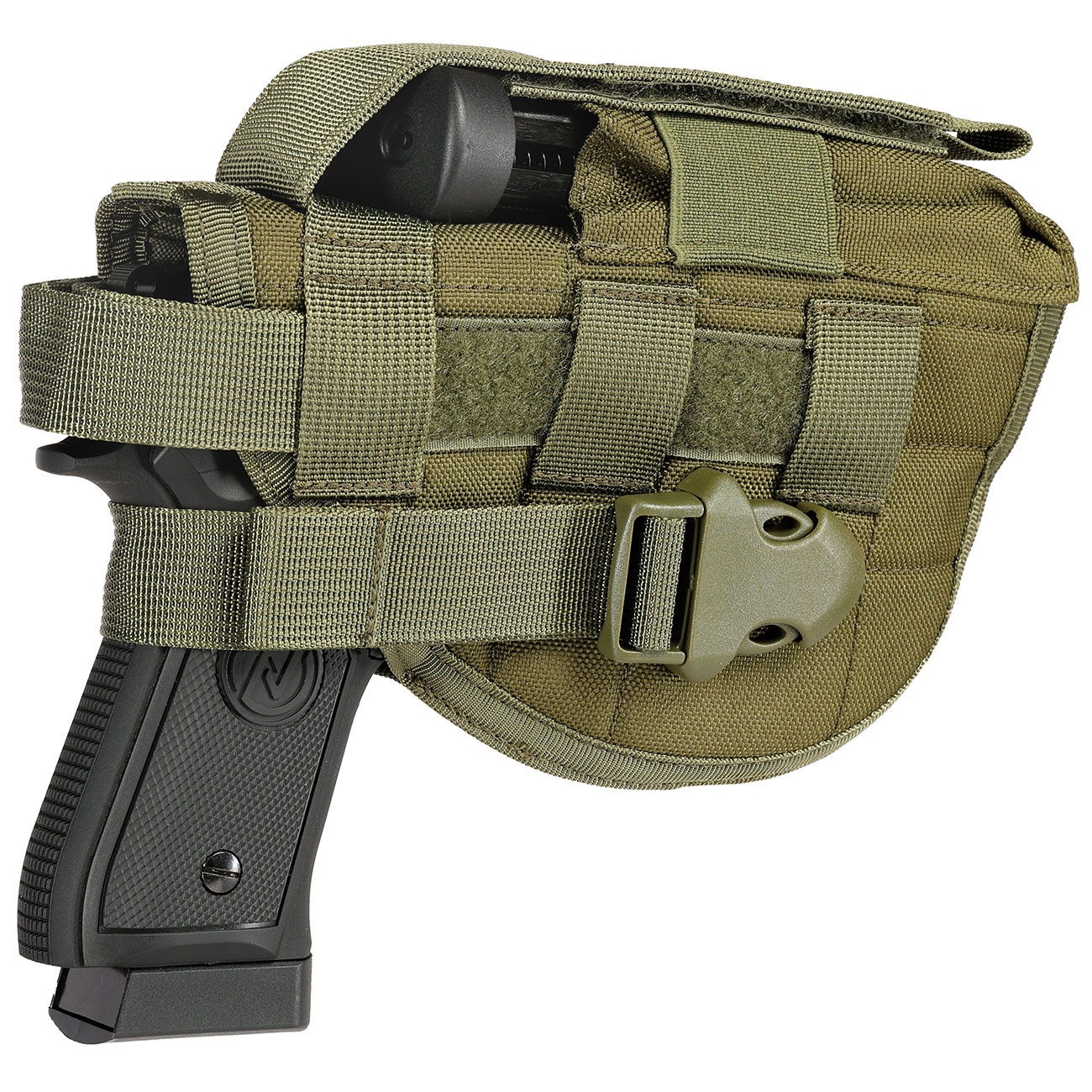 WoSport Universal Battlefield Elite Holster fr Pistolen Nylon-Fabric rechts oliv Bild 6