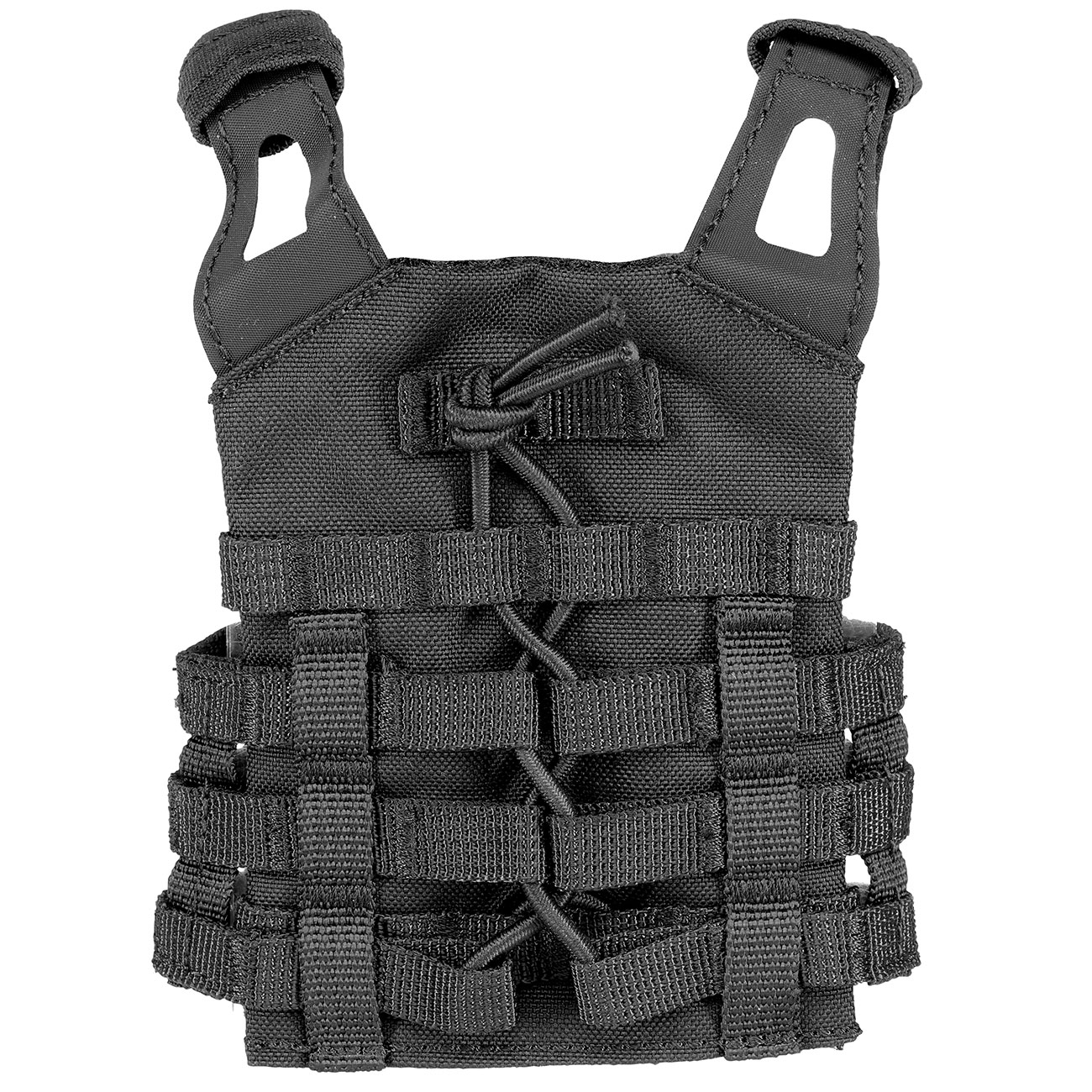 WoSport JPC-Style Mini Plate Carrier / Taktische Modulare Bierweste schwarz Bild 5