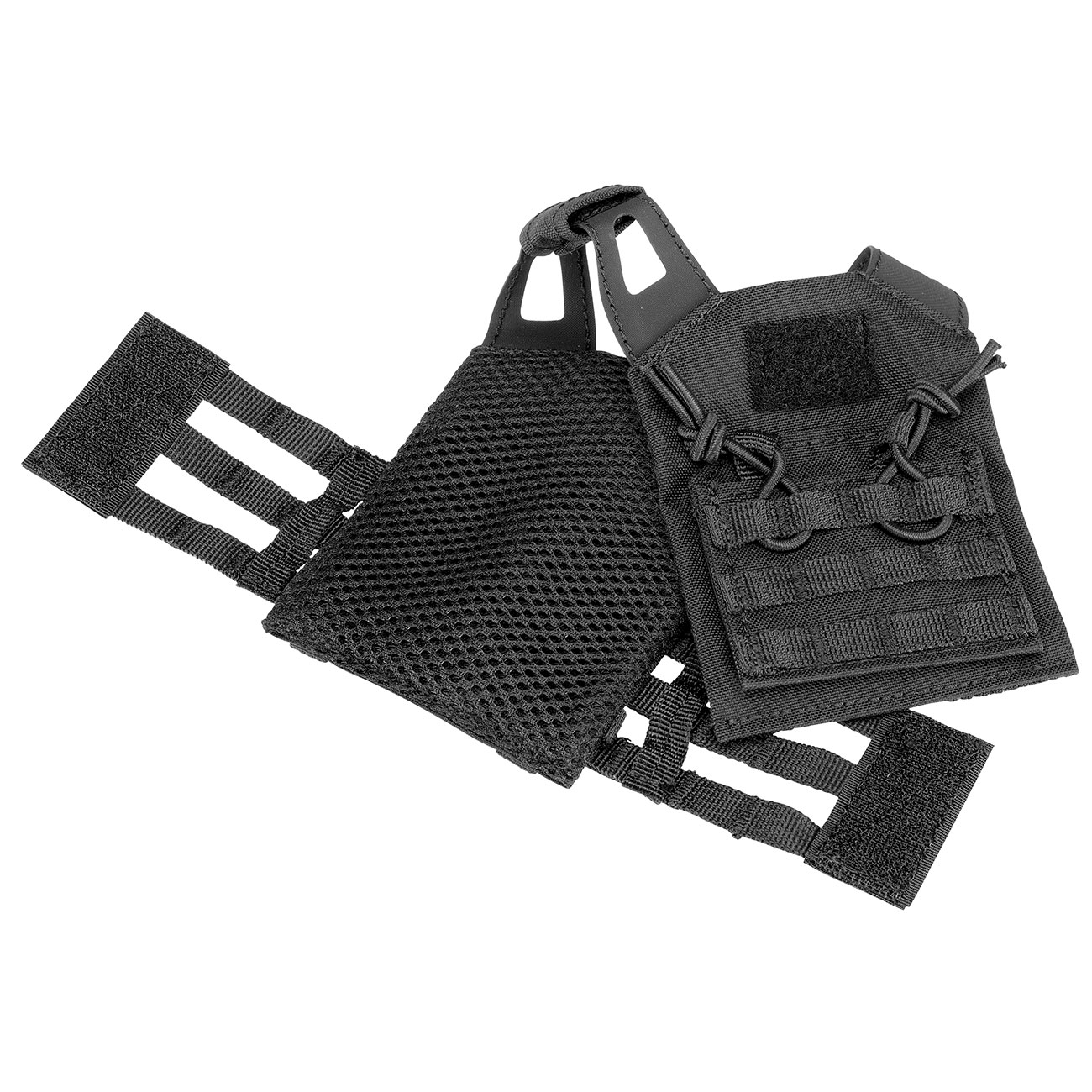 WoSport JPC-Style Mini Plate Carrier / Taktische Modulare Bierweste schwarz Bild 8