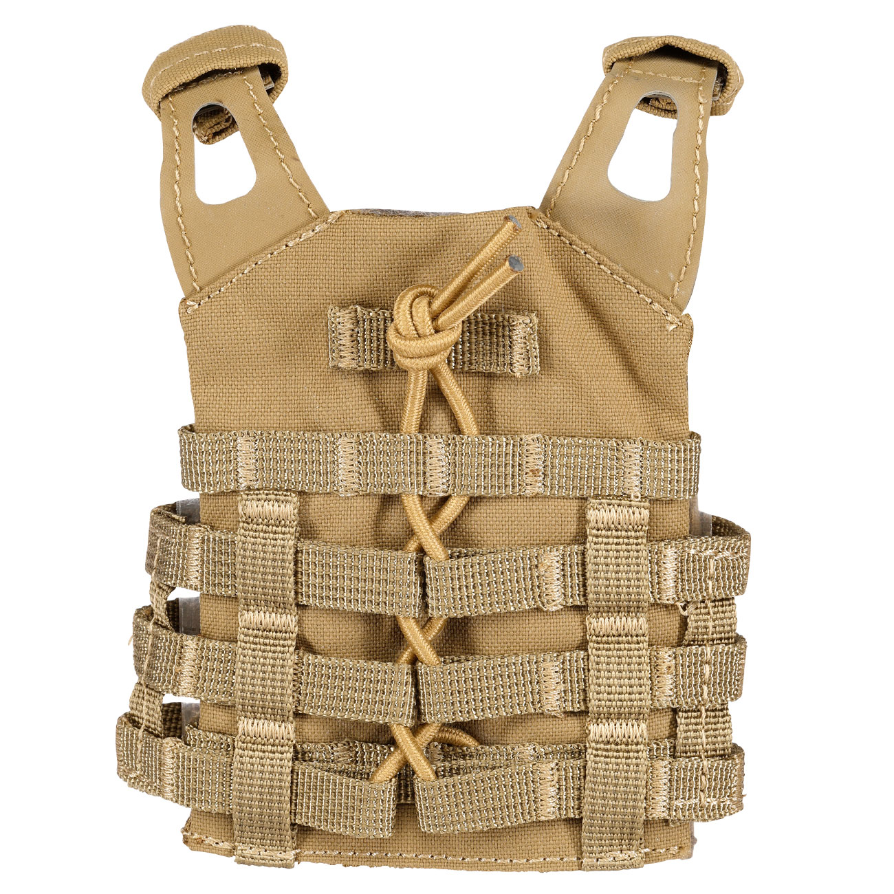 WoSport JPC-Style Mini Plate Carrier / Taktische Modulare Bierweste coyote Bild 5