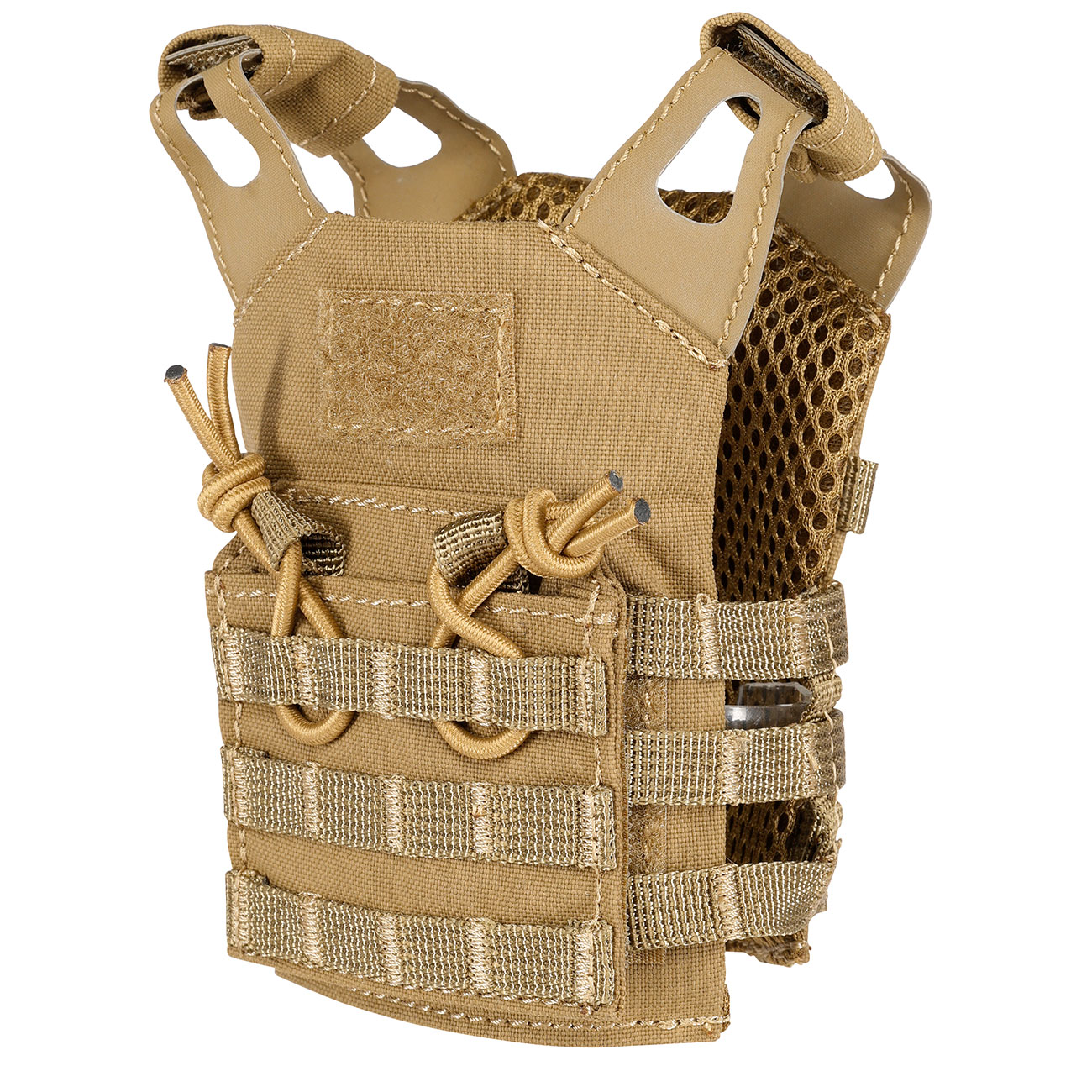 WoSport JPC-Style Mini Plate Carrier / Taktische Modulare Bierweste coyote Bild 6