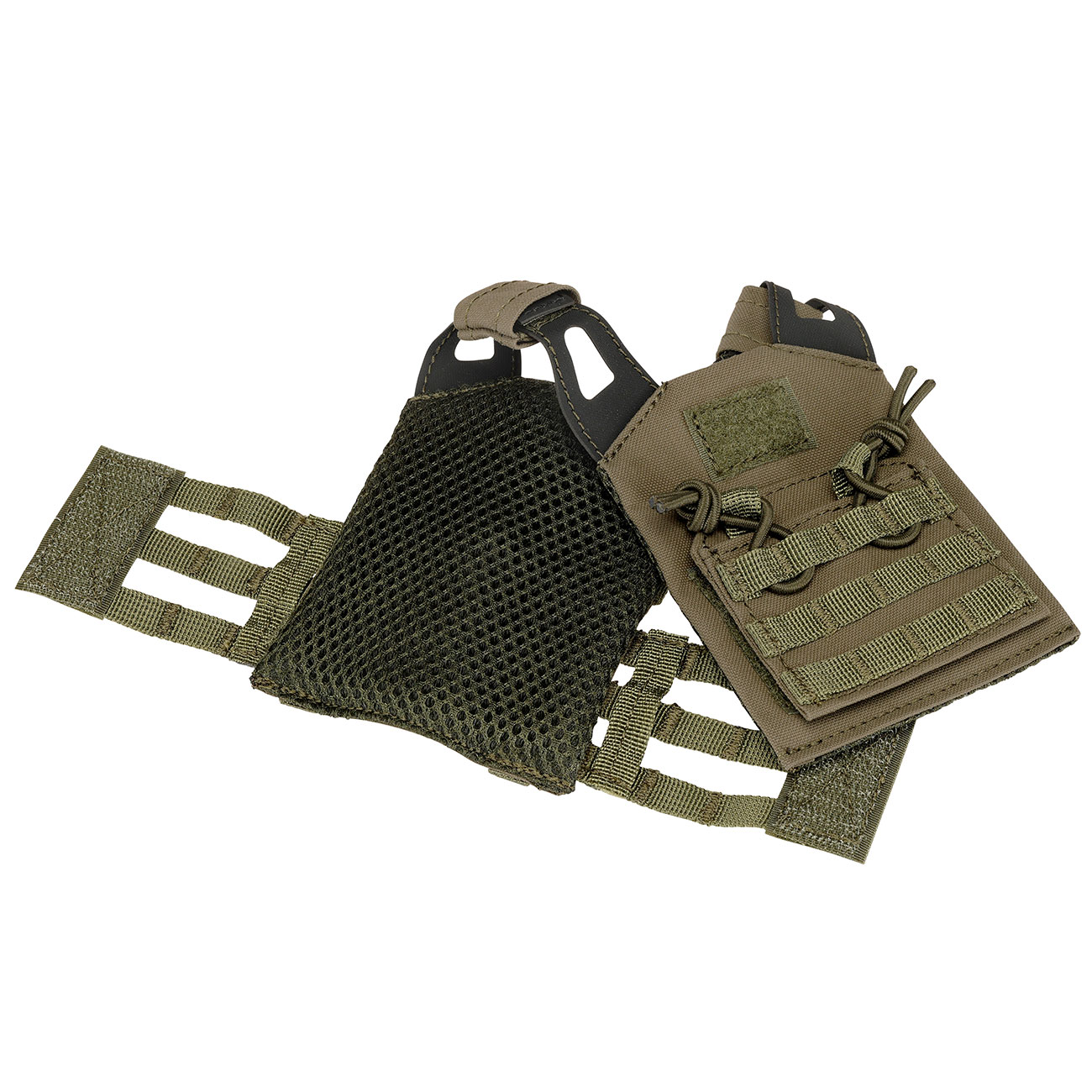 WoSport JPC-Style Mini Plate Carrier / Taktische Modulare Bierweste Ranger Green Bild 8