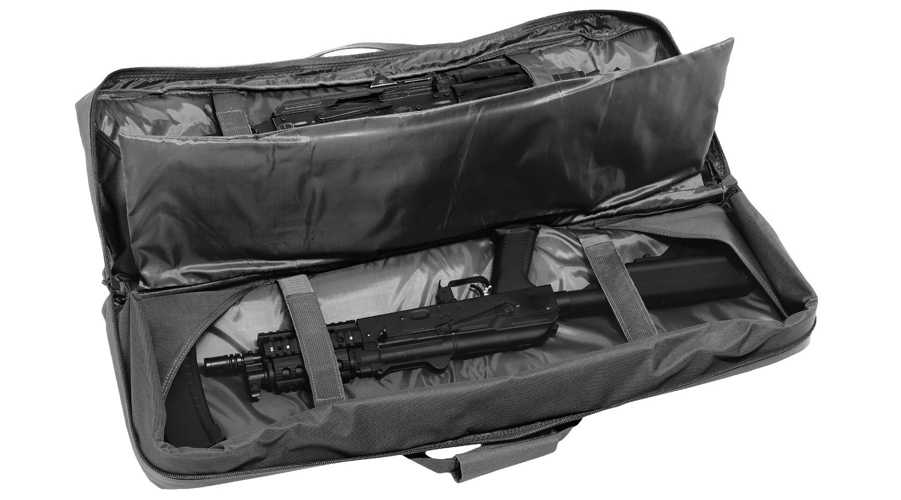 WoSport 36 Zoll / 92 cm Deluxe Double Soft Rifle Bag / Gewehr-Futteral f. 2 Gewehre schwarz Bild 4