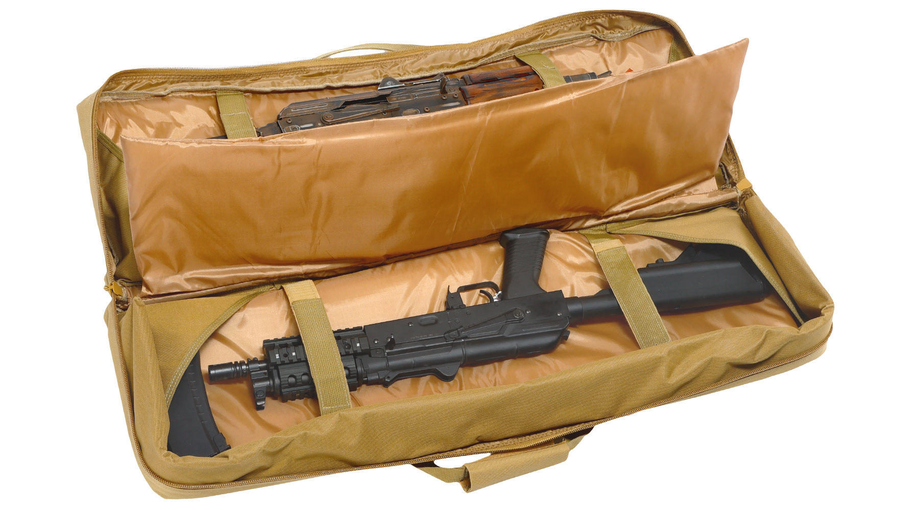 WoSport 36 Zoll / 92 cm Deluxe Double Soft Rifle Bag / Gewehr-Futteral f. 2 Gewehre tan Bild 4