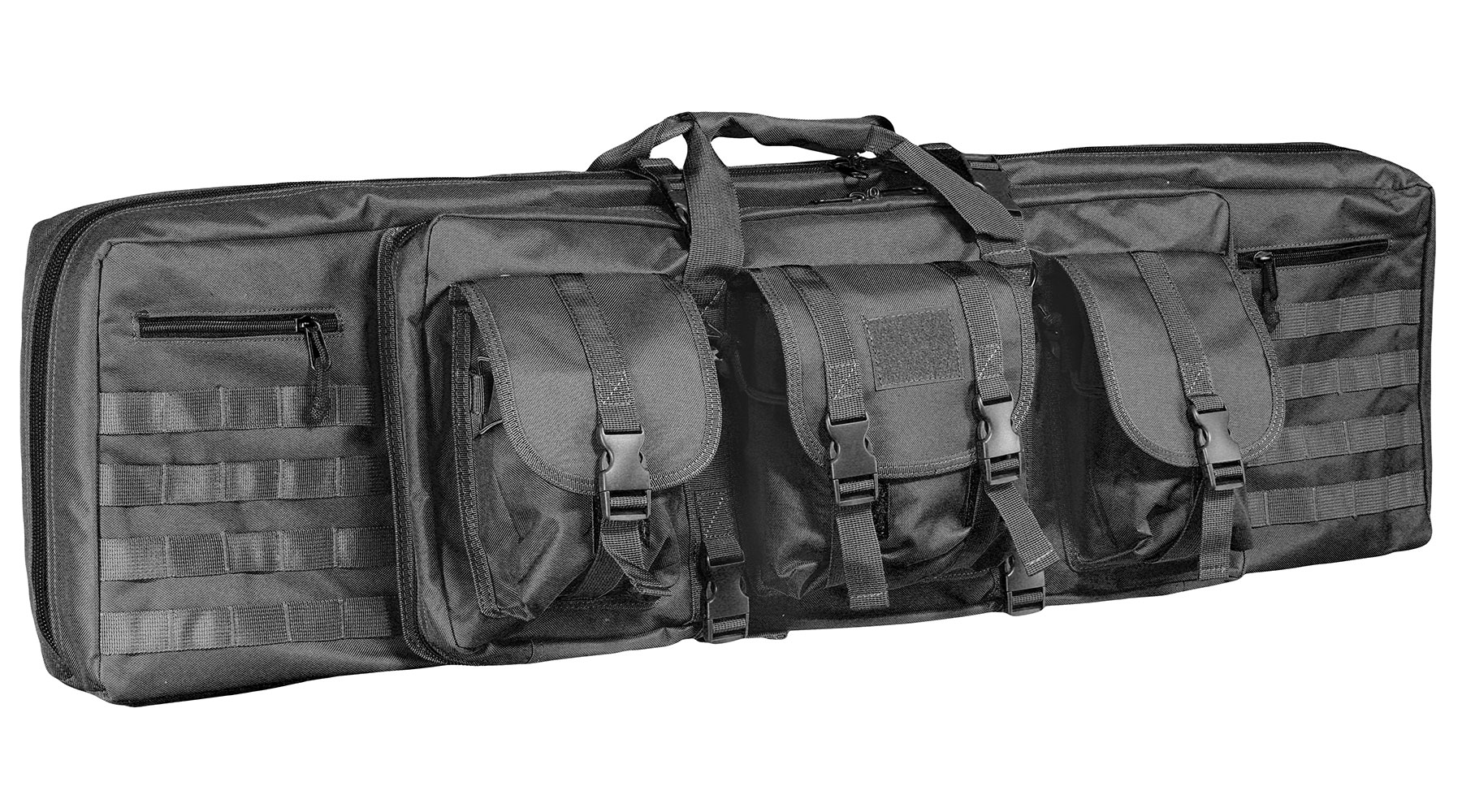 WoSport 42 Zoll / 108 cm Deluxe Double Soft Rifle Bag / Gewehr-Futteral f. 2 Gewehre schwarz