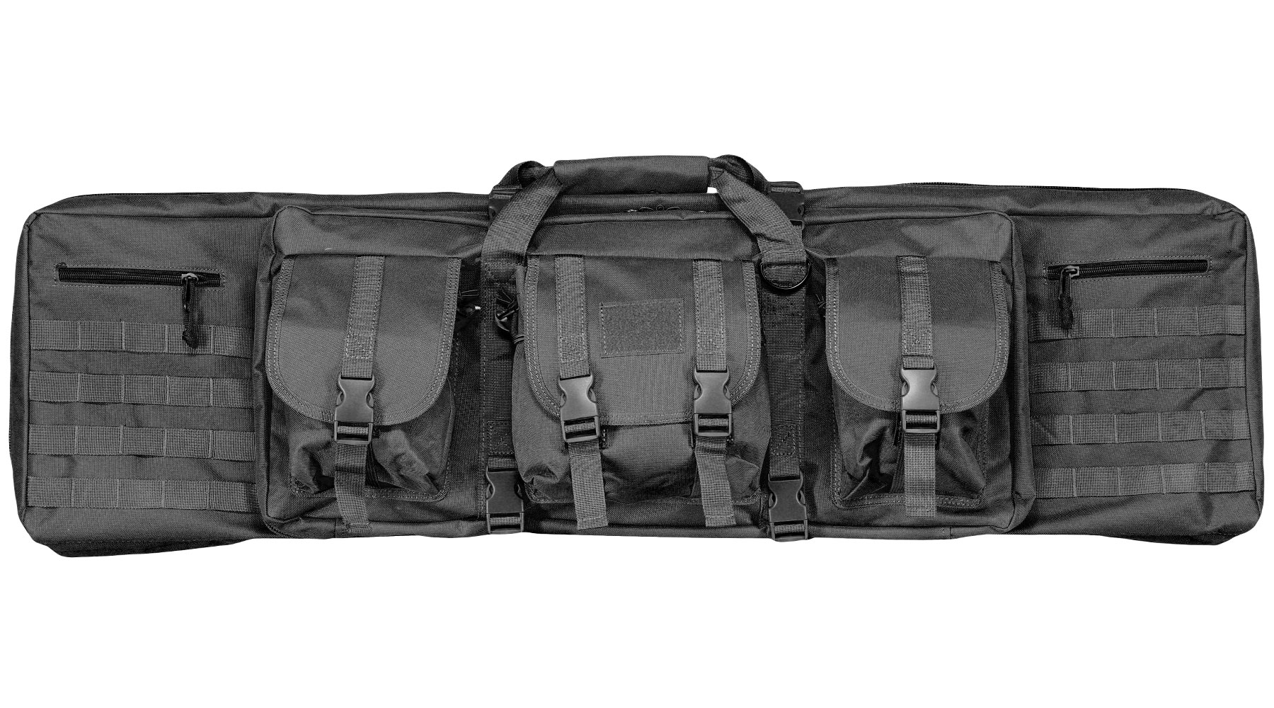 WoSport 42 Zoll / 108 cm Deluxe Double Soft Rifle Bag / Gewehr-Futteral f. 2 Gewehre schwarz Bild 2