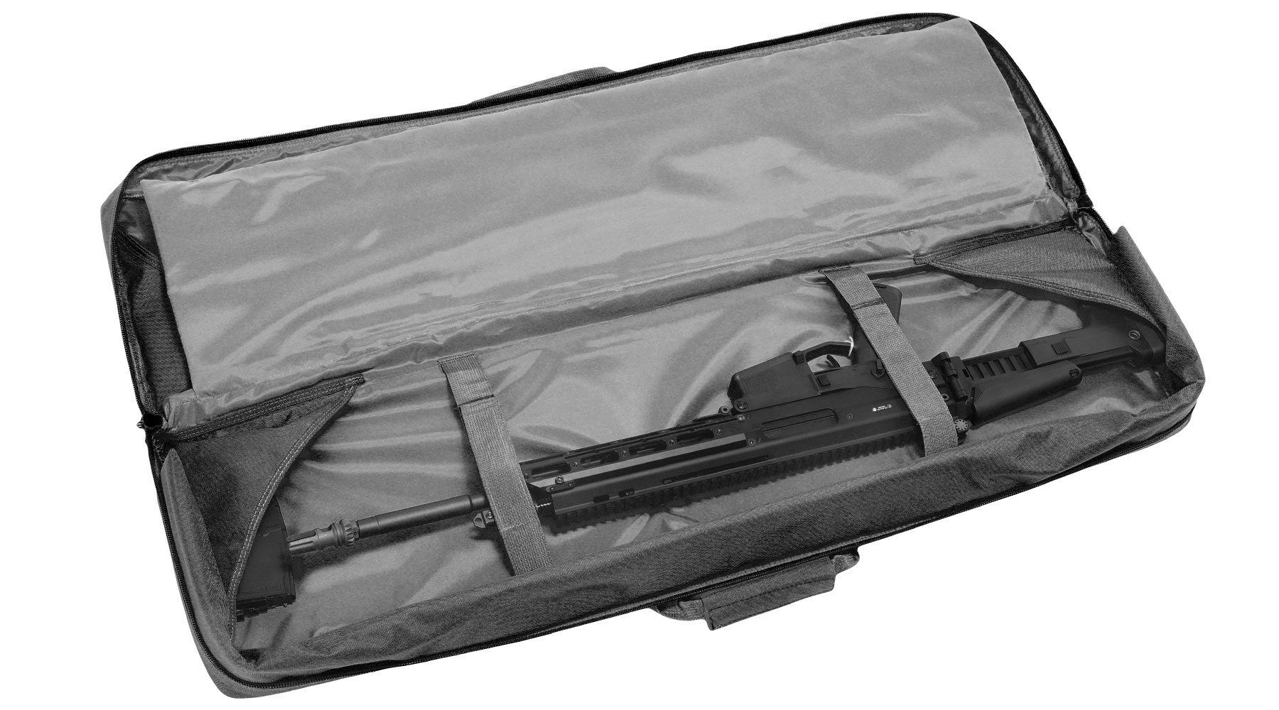 WoSport 42 Zoll / 108 cm Deluxe Double Soft Rifle Bag / Gewehr-Futteral f. 2 Gewehre schwarz Bild 4