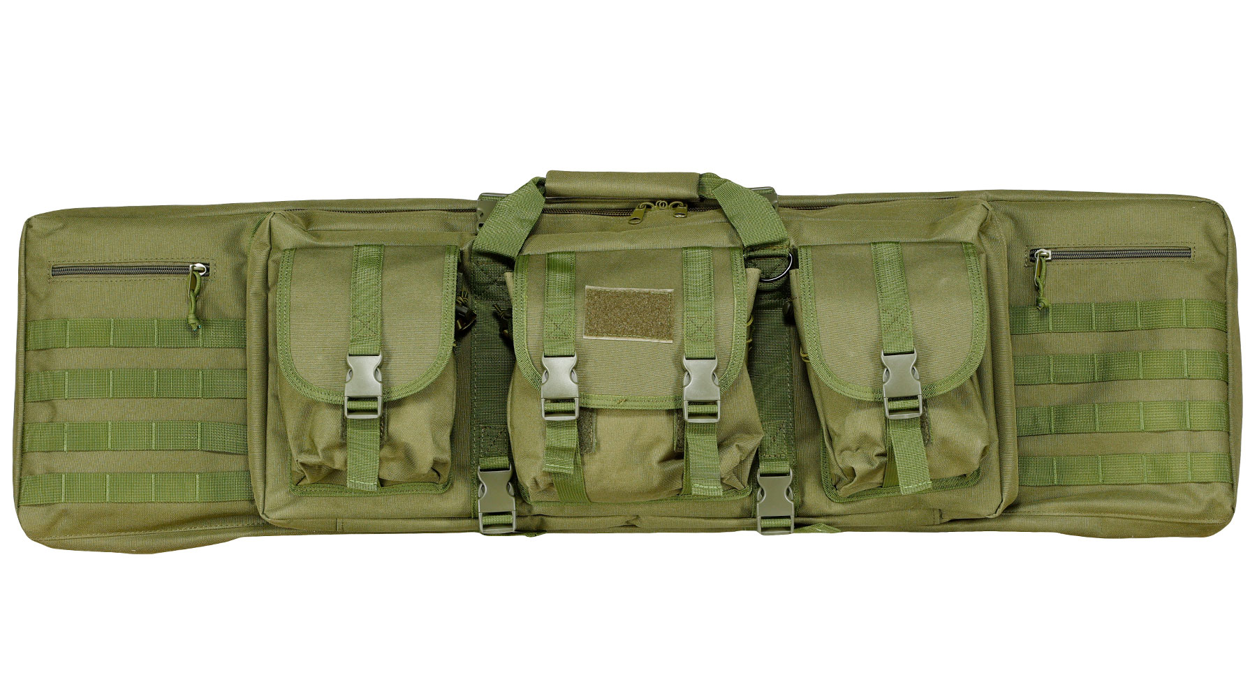 WoSport 42 Zoll / 108 cm Deluxe Double Soft Rifle Bag / Gewehr-Futteral f. 2 Gewehre oliv Bild 2