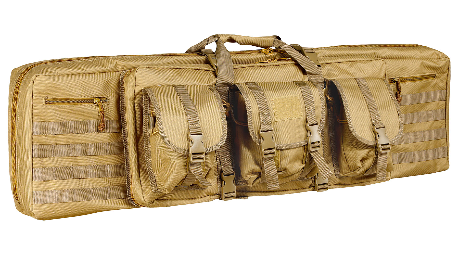 WoSport 42 Zoll / 108 cm Deluxe Double Soft Rifle Bag / Gewehr-Futteral f. 2 Gewehre tan