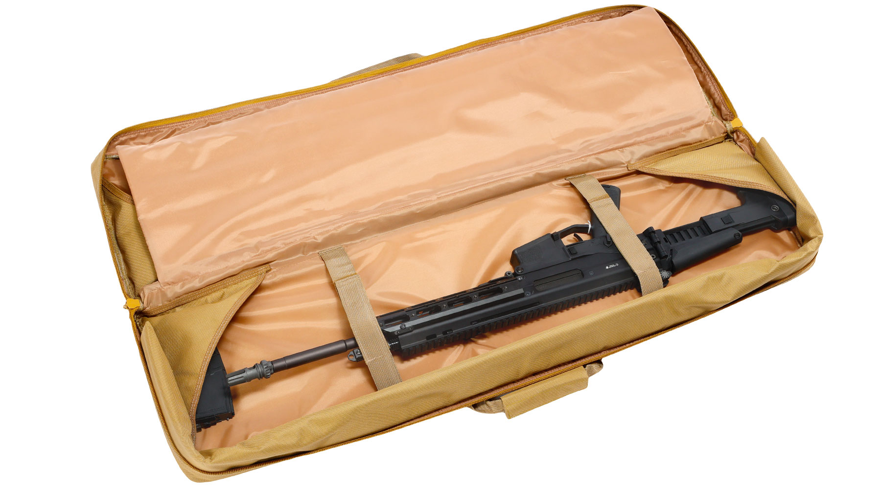 WoSport 42 Zoll / 108 cm Deluxe Double Soft Rifle Bag / Gewehr-Futteral f. 2 Gewehre tan Bild 4