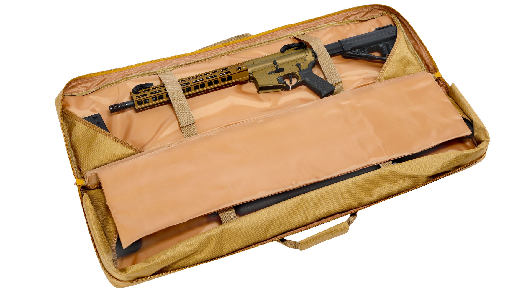 WoSport 42 Zoll / 108 cm Deluxe Double Soft Rifle Bag / Gewehr-Futteral f. 2 Gewehre tan Bild 5