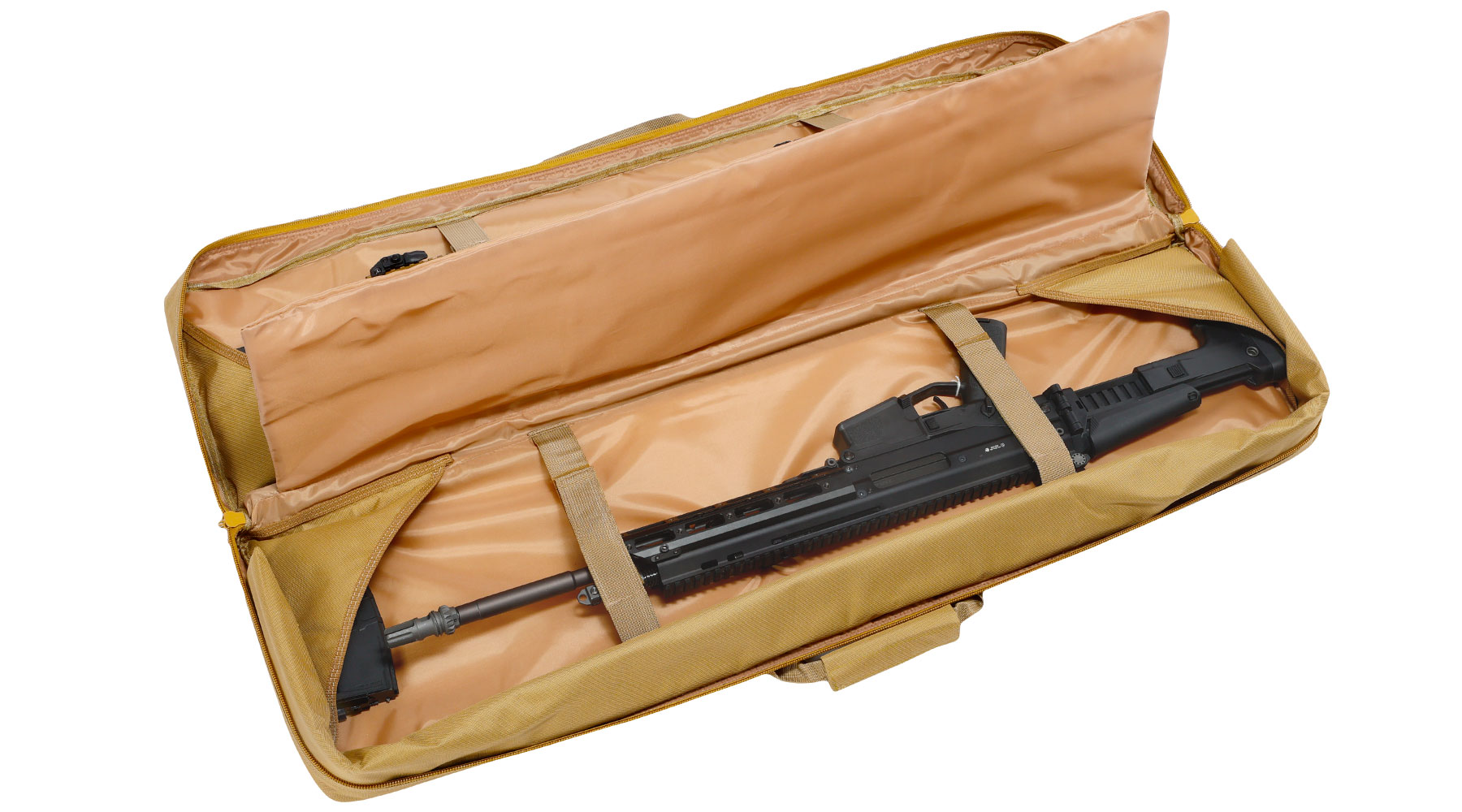 WoSport 42 Zoll / 108 cm Deluxe Double Soft Rifle Bag / Gewehr-Futteral f. 2 Gewehre tan Bild 6