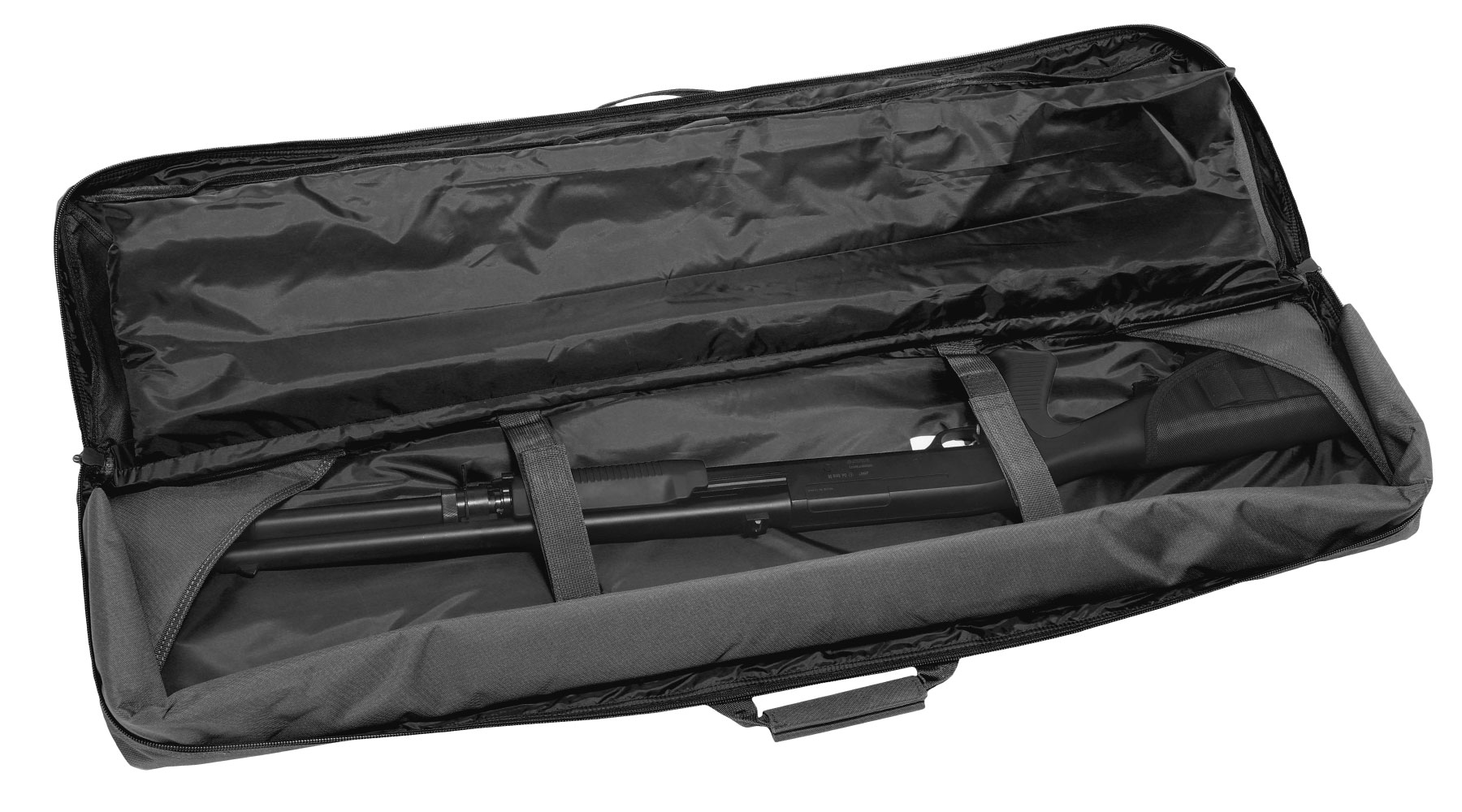 WoSport 46 Zoll / 117 cm Deluxe Double Soft Rifle Bag / Gewehr-Futteral f. 2 Gewehre schwarz Bild 4