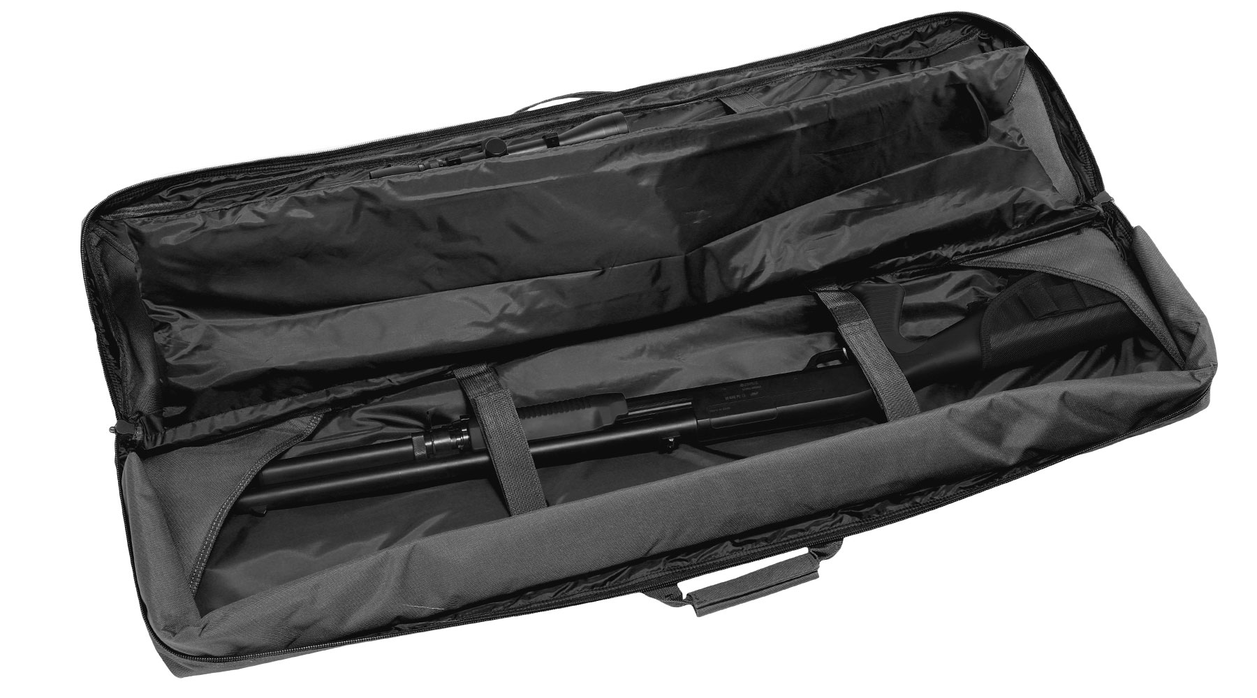 WoSport 46 Zoll / 117 cm Deluxe Double Soft Rifle Bag / Gewehr-Futteral f. 2 Gewehre schwarz Bild 6