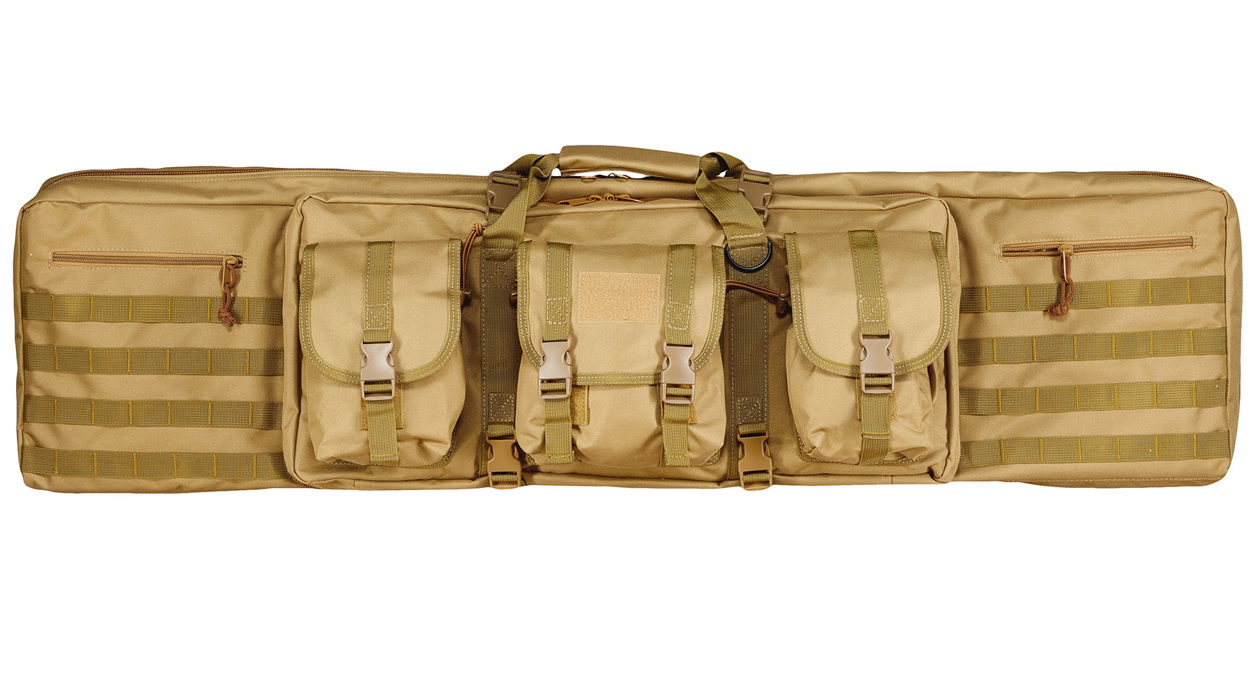 WoSport 46 Zoll / 117 cm Deluxe Double Soft Rifle Bag / Gewehr-Futteral f. 2 Gewehre tan Bild 2