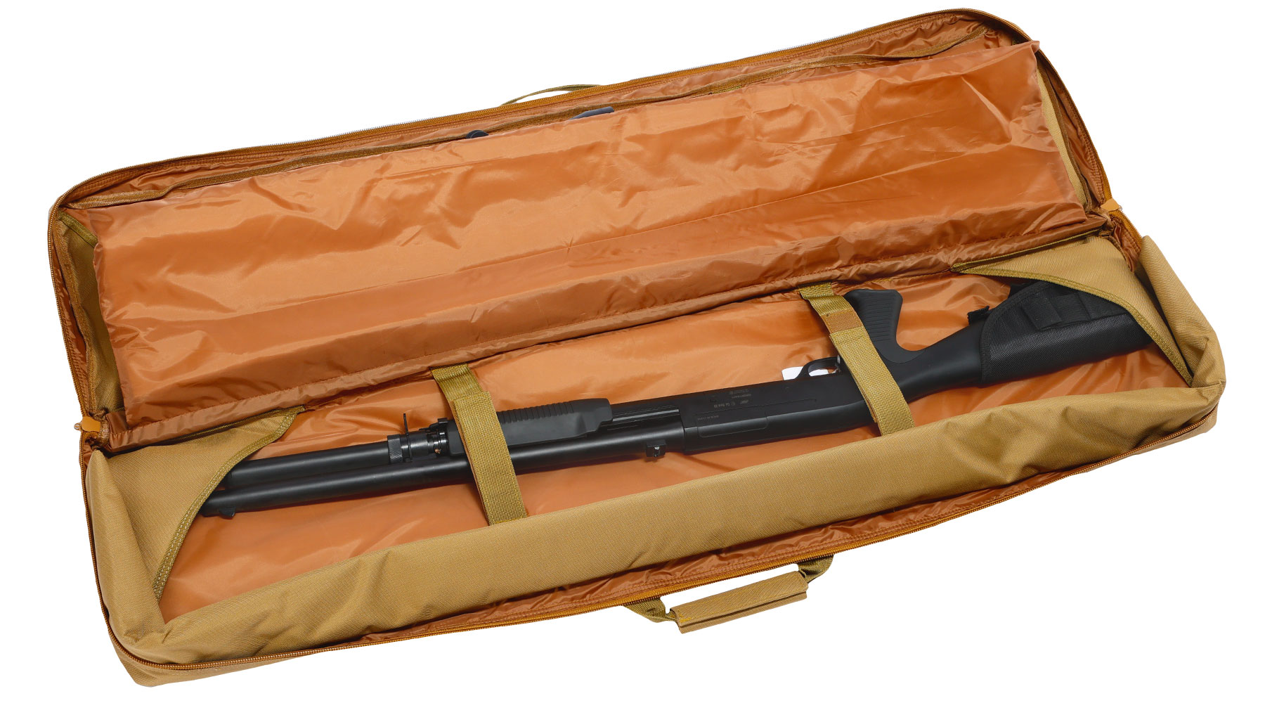 WoSport 46 Zoll / 117 cm Deluxe Double Soft Rifle Bag / Gewehr-Futteral f. 2 Gewehre tan Bild 4