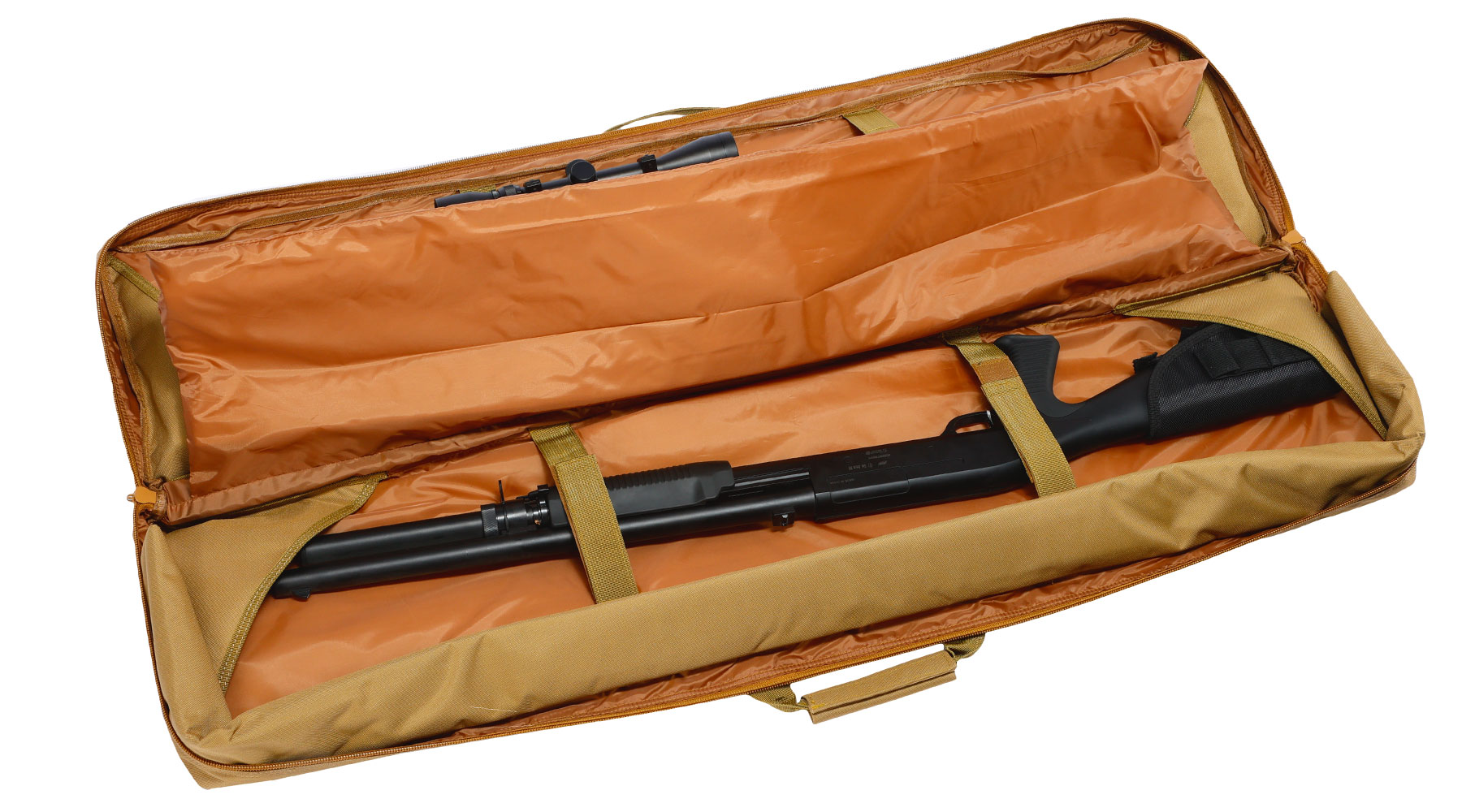 WoSport 46 Zoll / 117 cm Deluxe Double Soft Rifle Bag / Gewehr-Futteral f. 2 Gewehre tan Bild 6