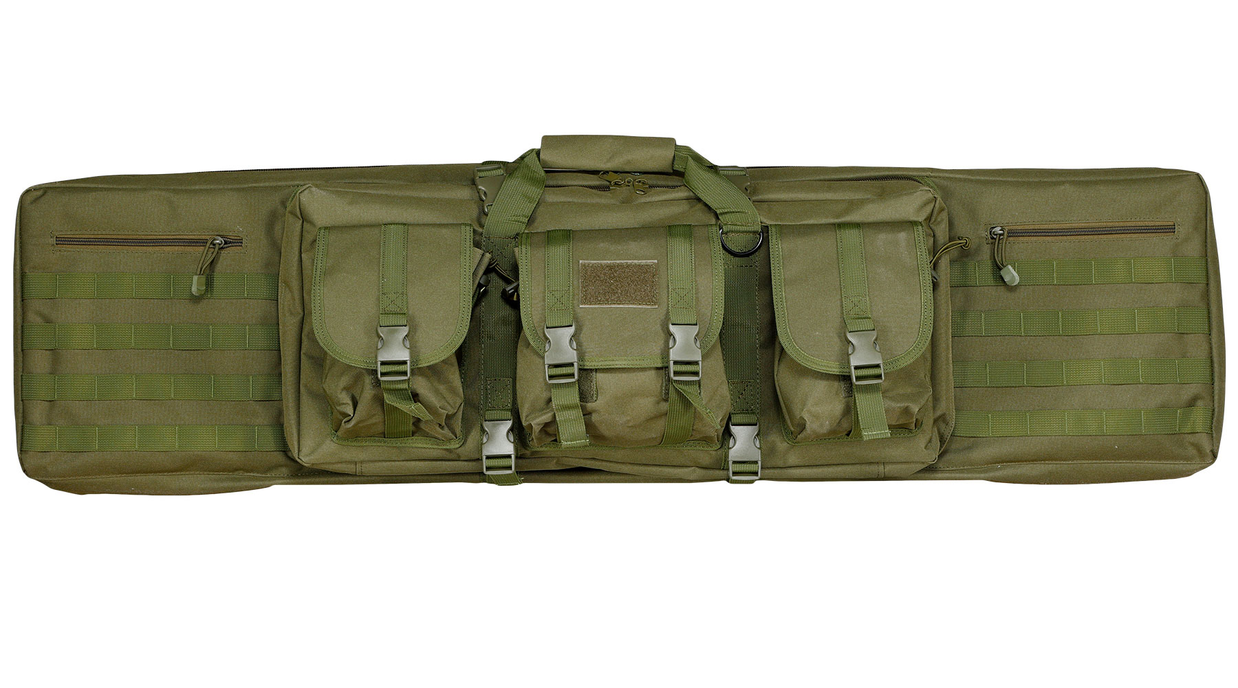 WoSport 46 Zoll / 117 cm Deluxe Double Soft Rifle Bag / Gewehr-Futteral f. 2 Gewehre oliv Bild 2