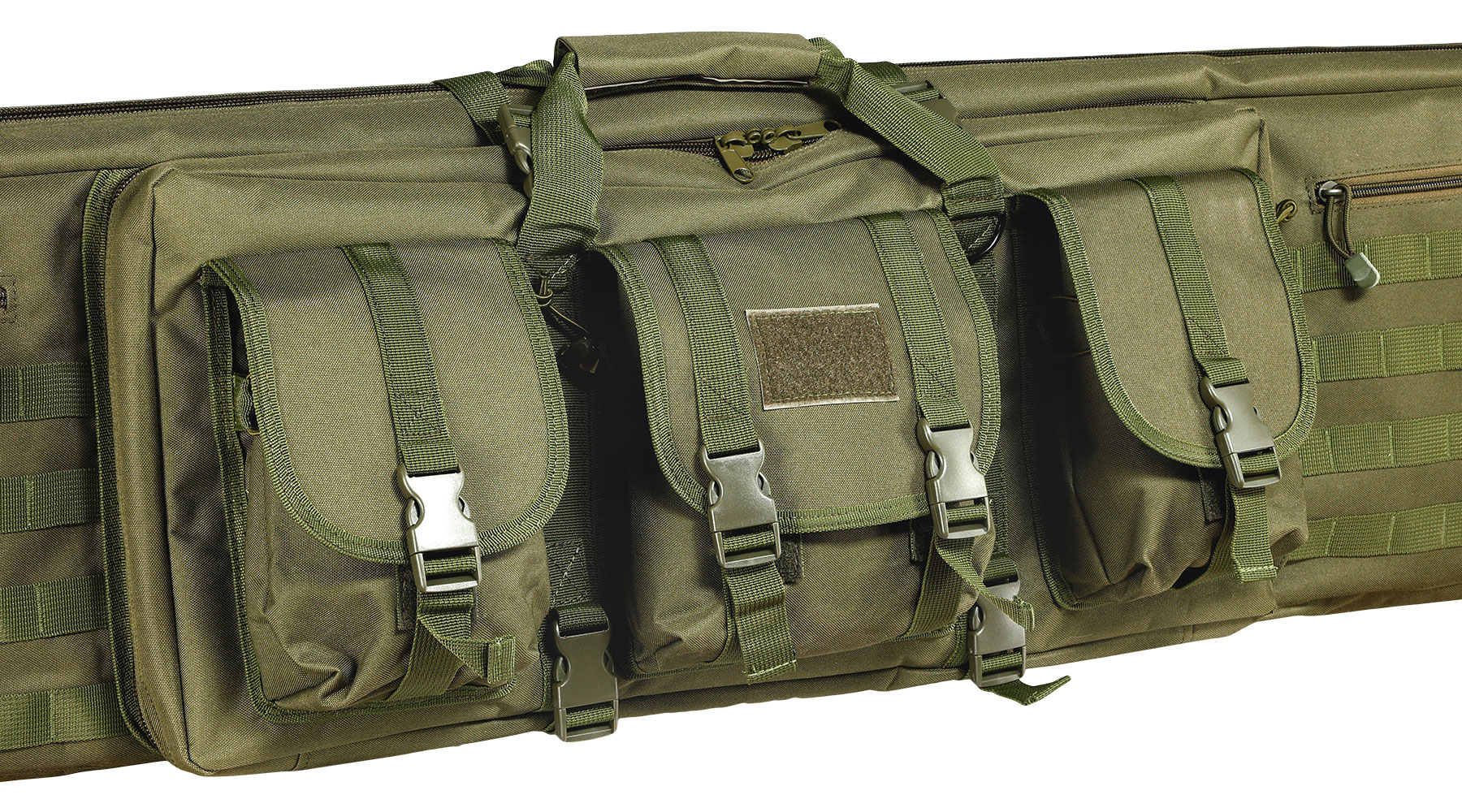 WoSport 46 Zoll / 117 cm Deluxe Double Soft Rifle Bag / Gewehr-Futteral f. 2 Gewehre oliv Bild 9