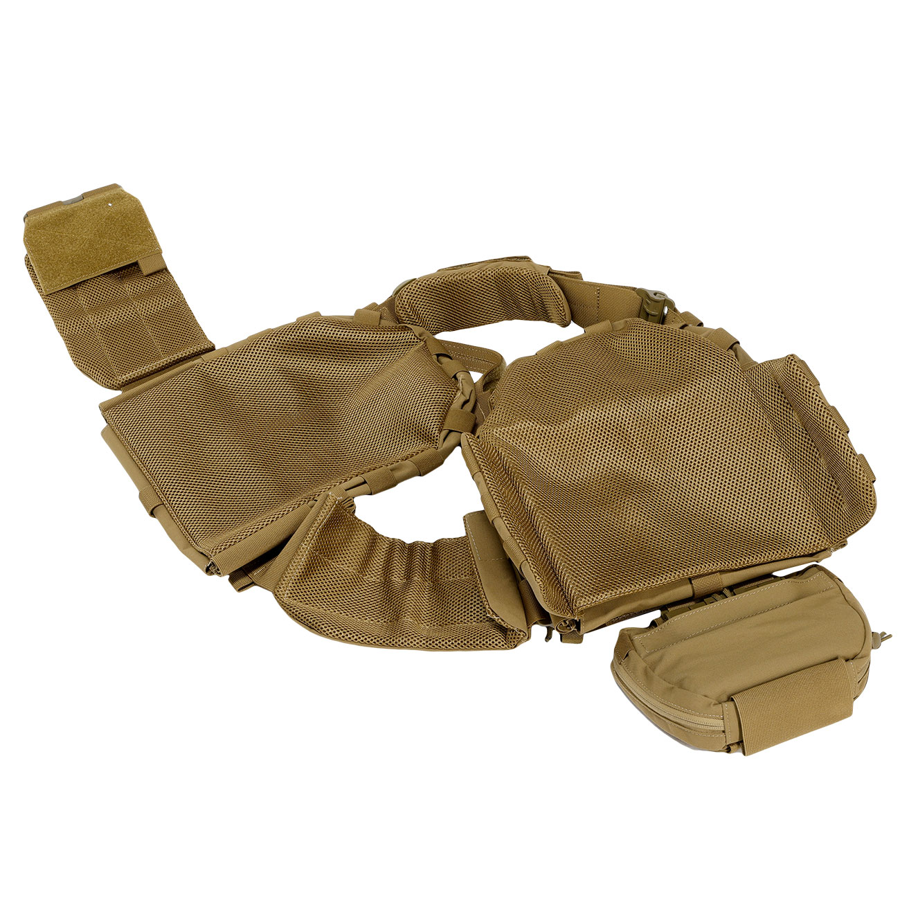 WoSport ARC-Style Tactical Plate Carrier Molle-Plattentrger Weste verstellbar Coyote Brown Bild 3