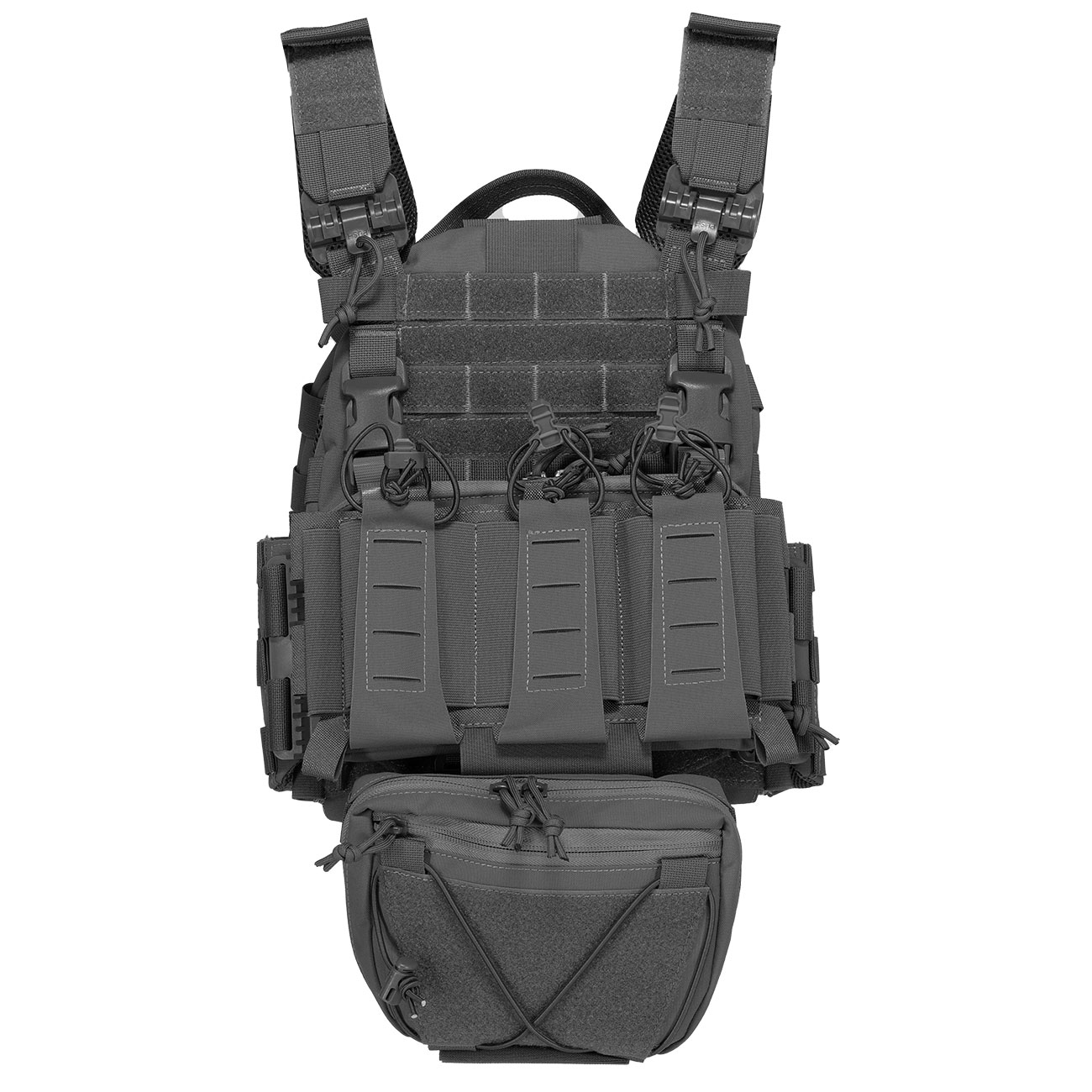 WoSport ARC-Style Tactical Plate Carrier Molle-Plattentrger Weste verstellbar schwarz