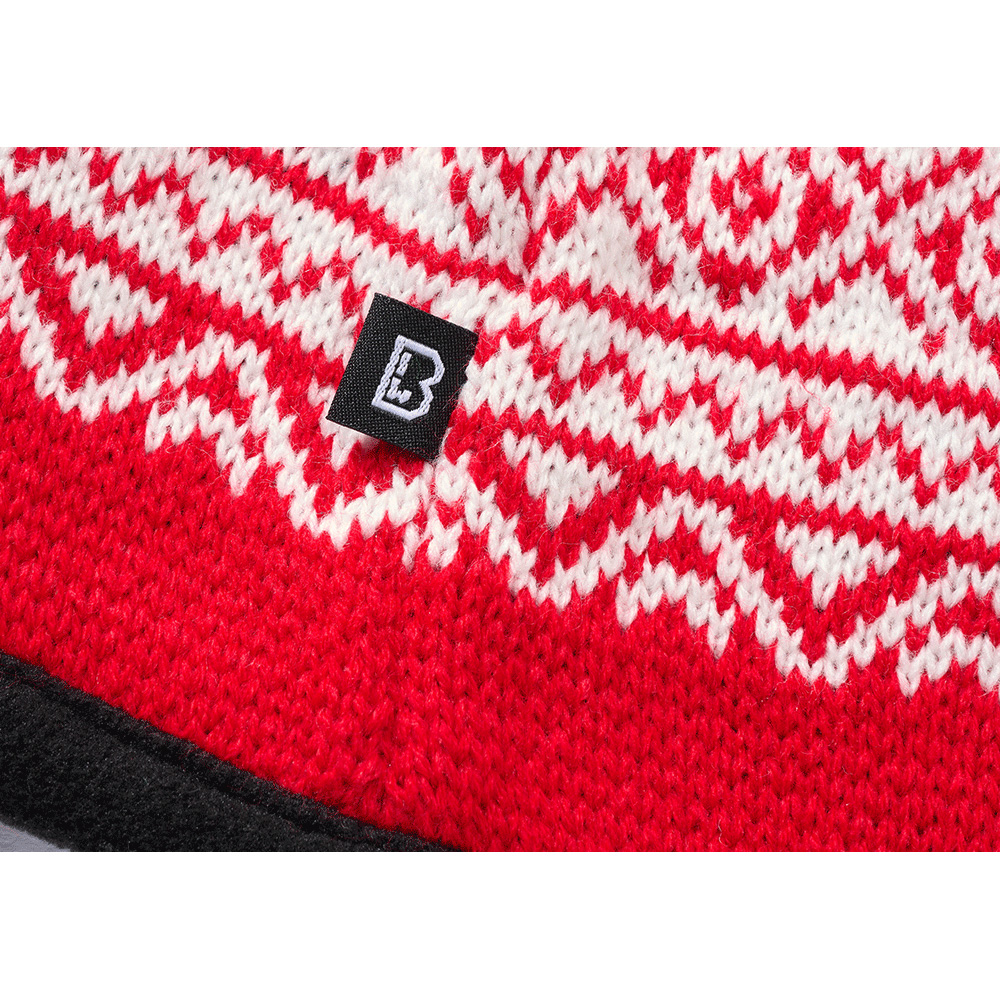 Snow Brandit rot/weiß Cap kaufen Strickmütze