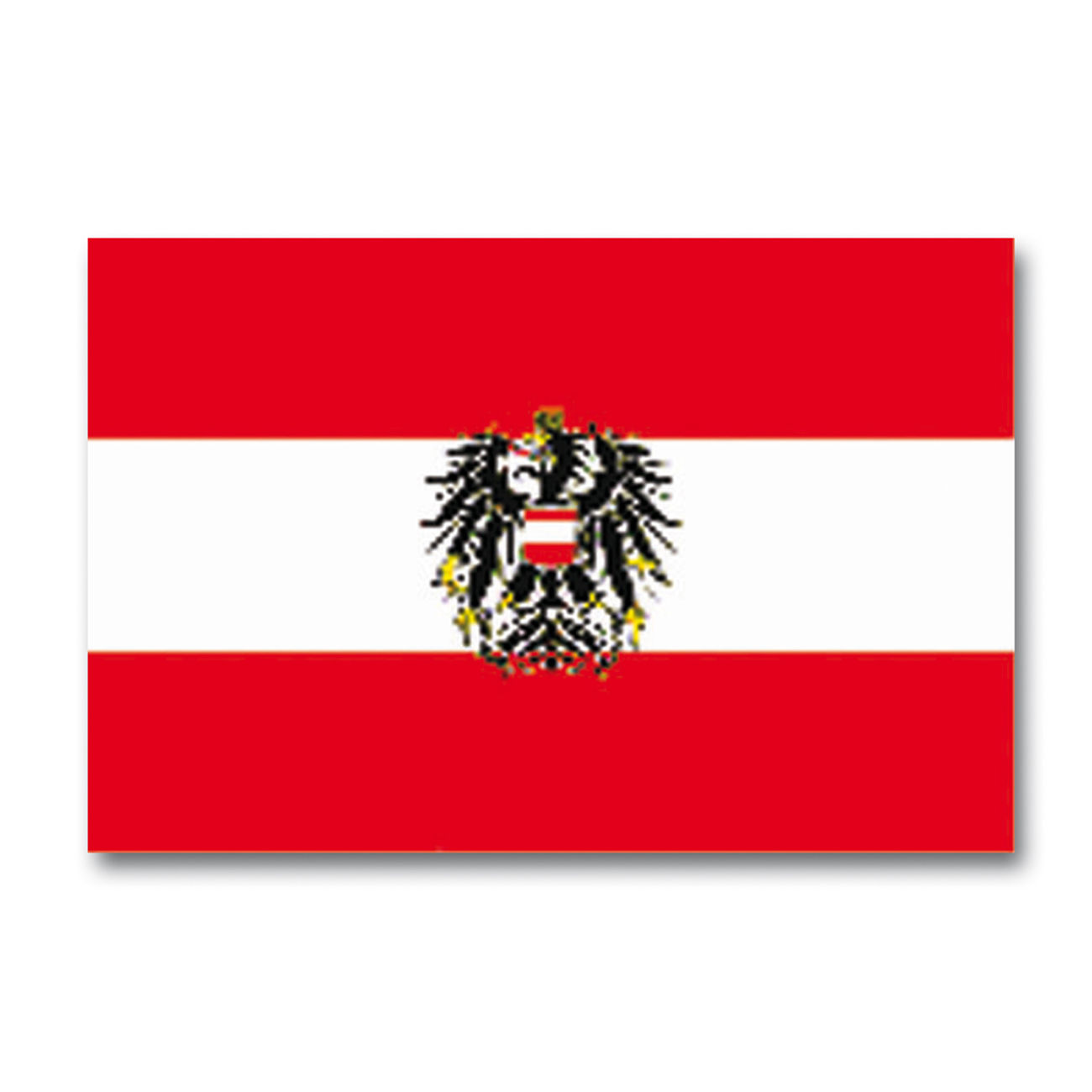Österreich-Fahne rot-weiß-rot - Flagge mit Bundeswappen