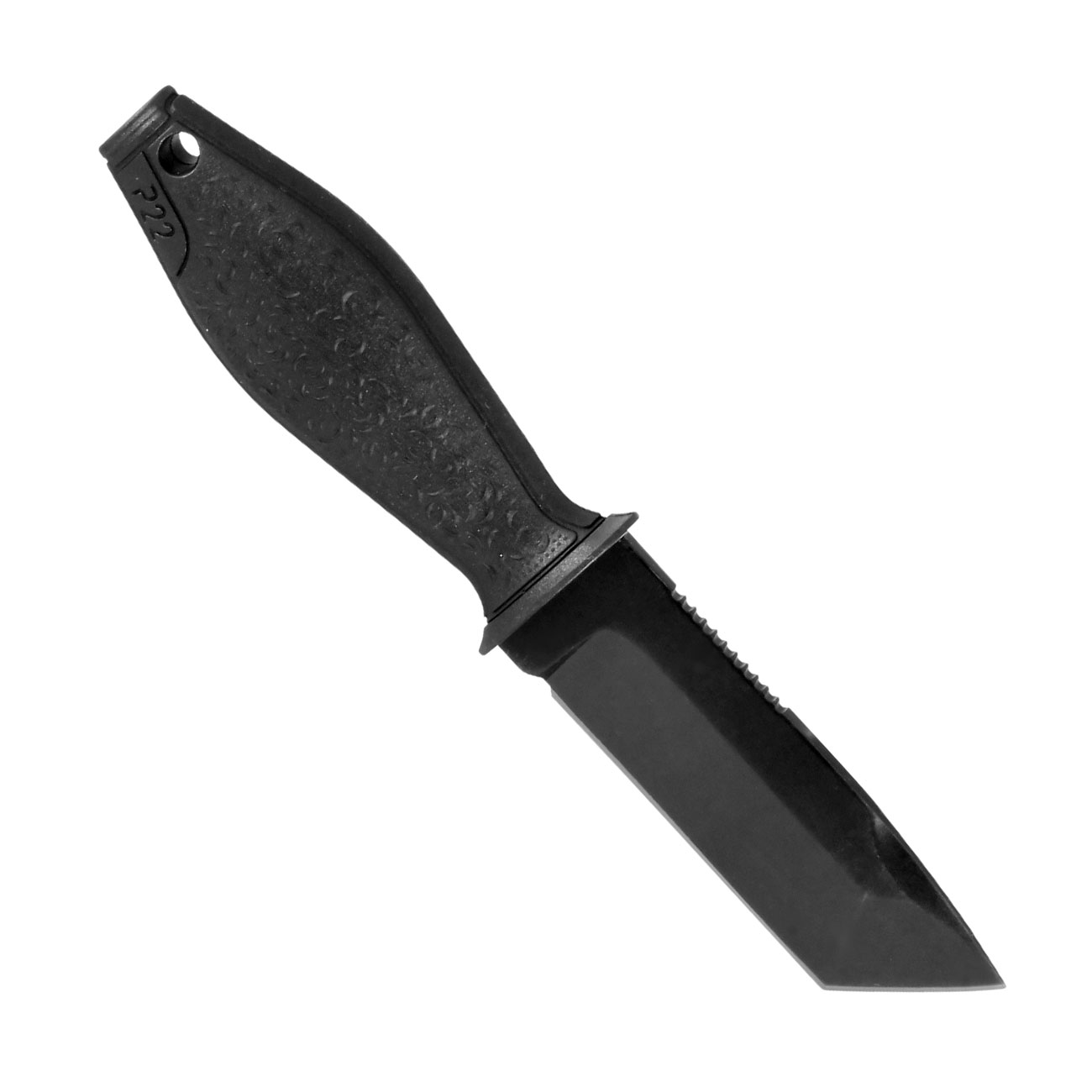 Walther Neck Knife P22 TSK Tanto schwarz inkl. Kydexscheide und Kugelkette Bild 1