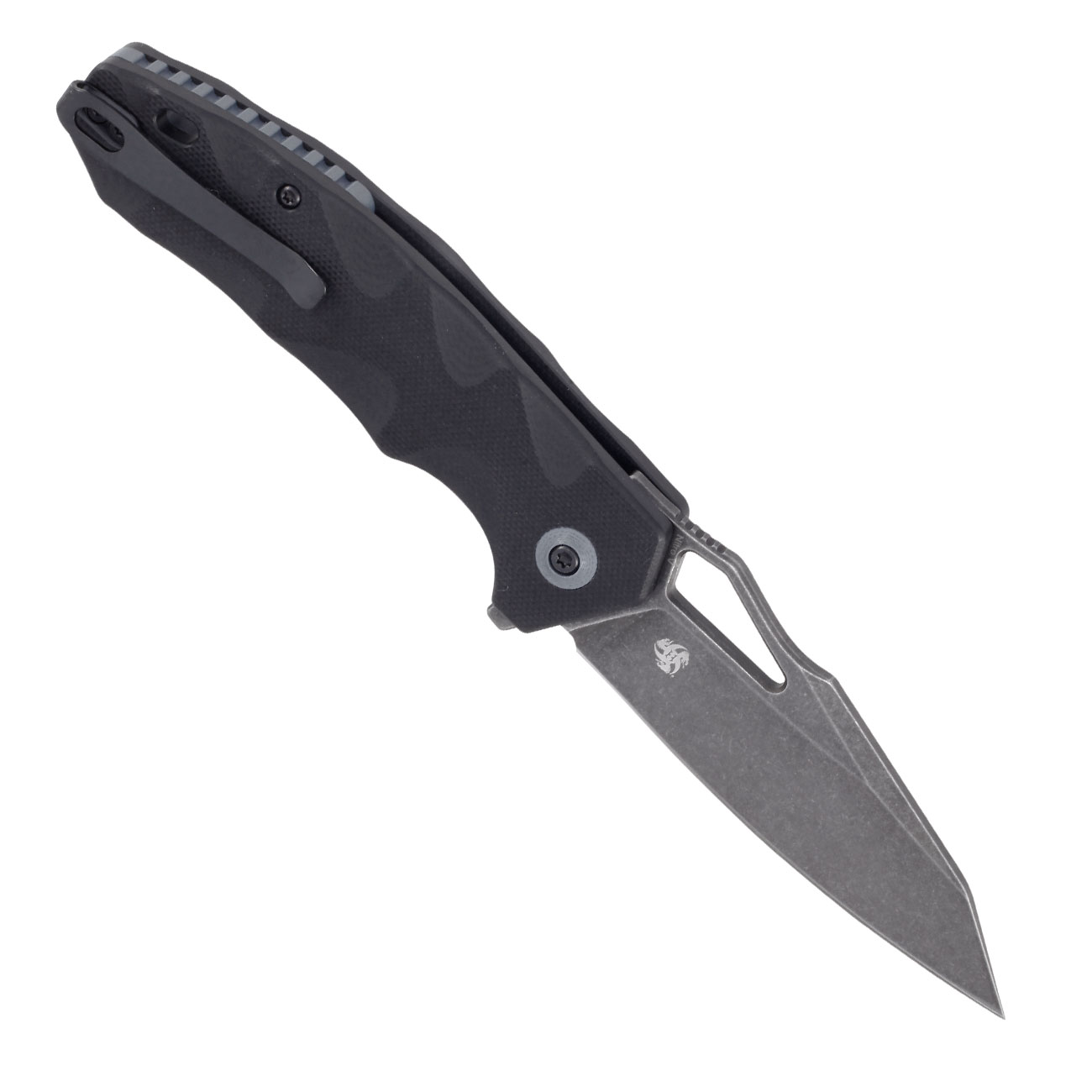 Bker Plus Einhandmesser Kirke Nitro-V Stahl schwarz/stonewash inkl. Grtelclip Bild 1