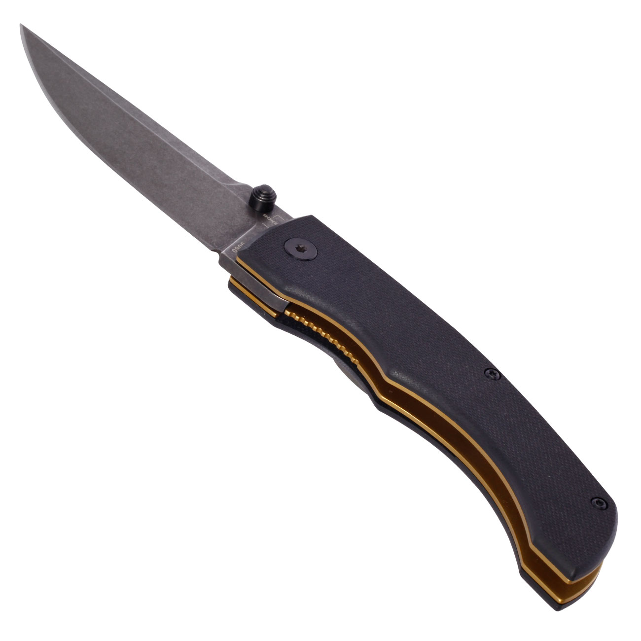 Bker Plus Einhandmesser Poke D2 Stahl schwarz/stonewash inkl. Grtelclip Bild 2