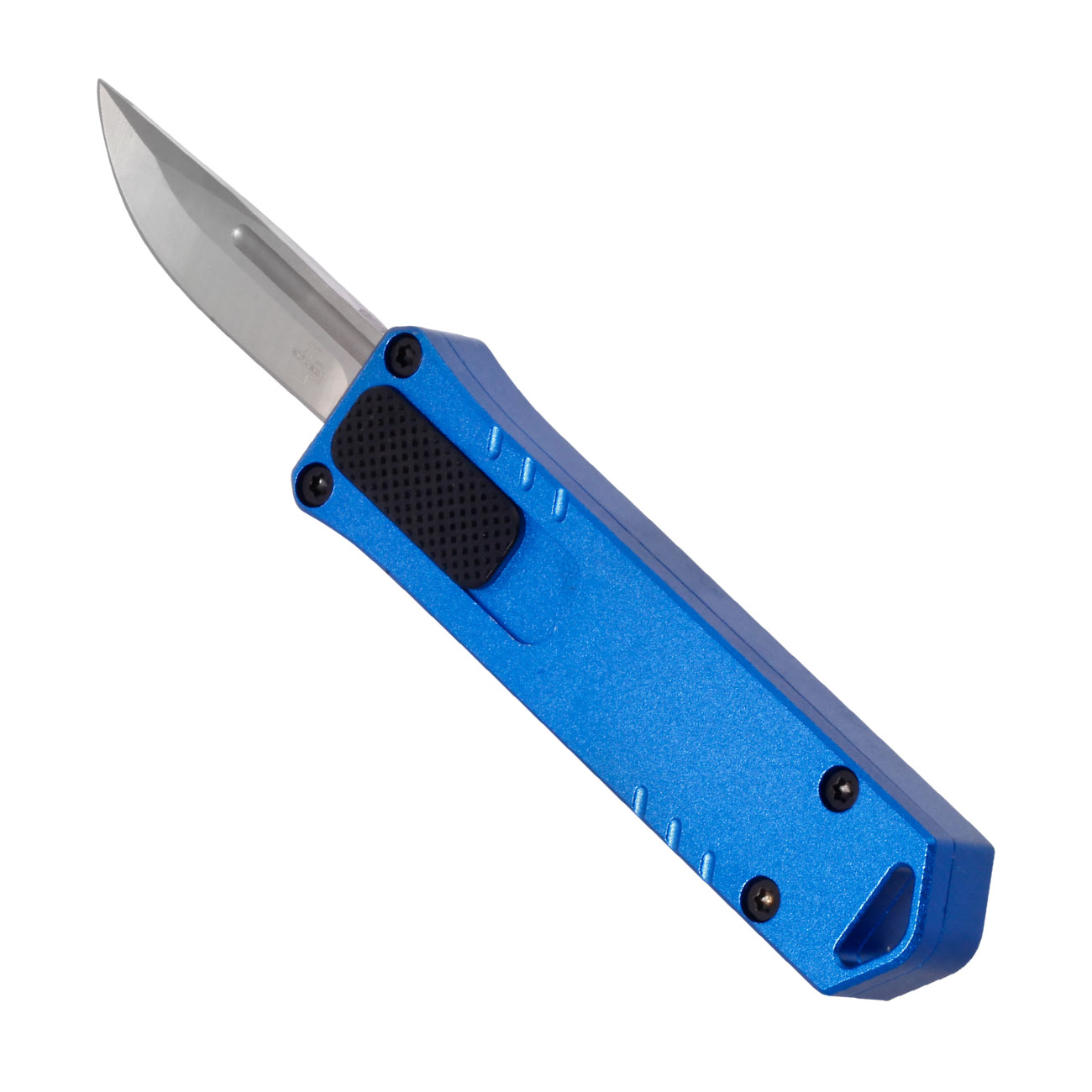 Bker Plus OTF Messer Micro USB D2 Stahl blau/silber inkl. Grtelclip Bild 5