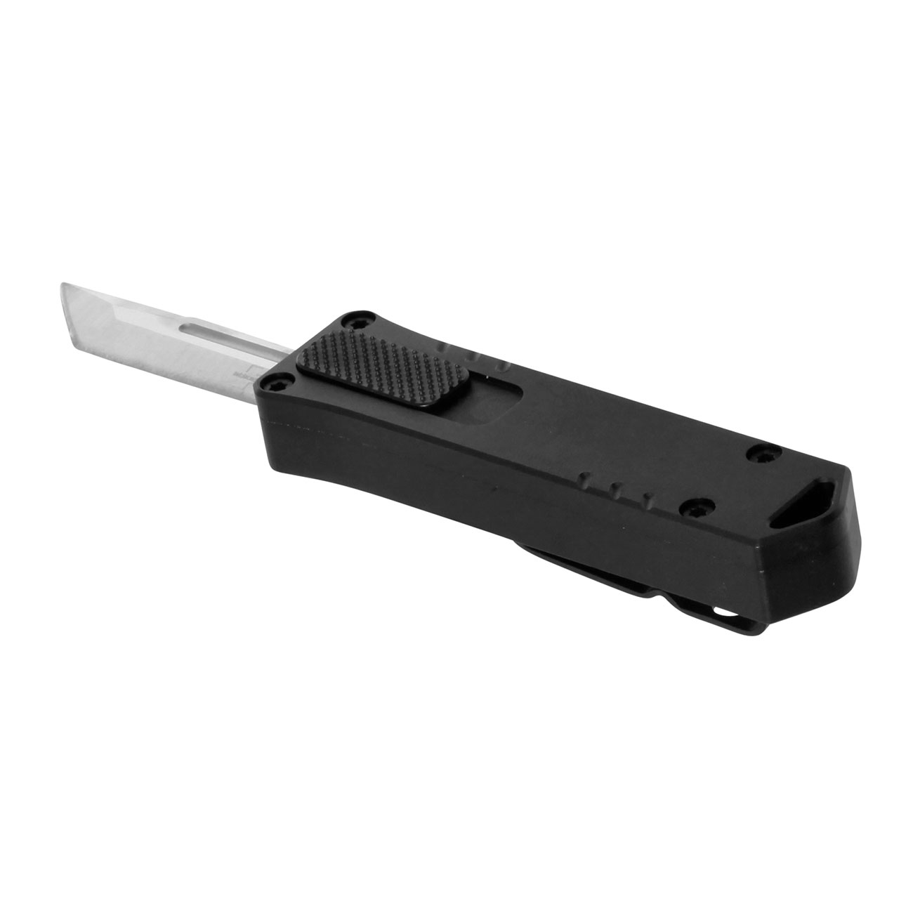 Bker Plus OTF Messer Micro USB Tanto D2 Stahl schwarz/silber inkl. Grtelclip Bild 2