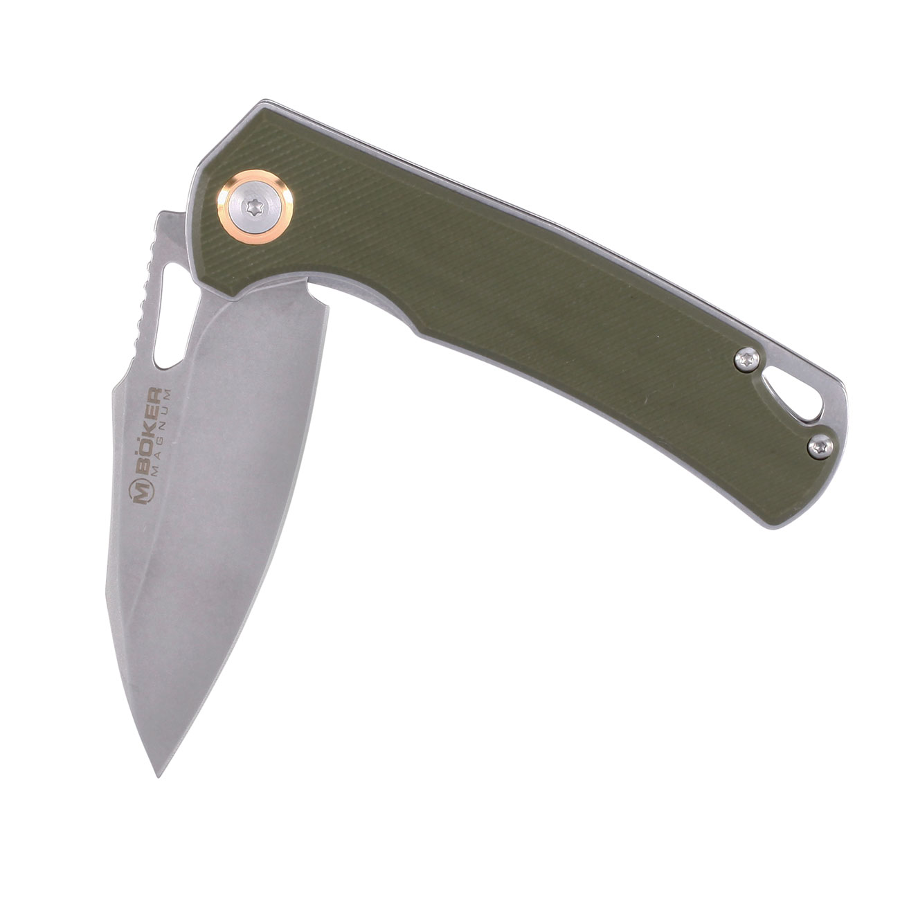 Magnum Einhandmesser Skeksis oliv stonewash inkl. Grtelclip Bild 3