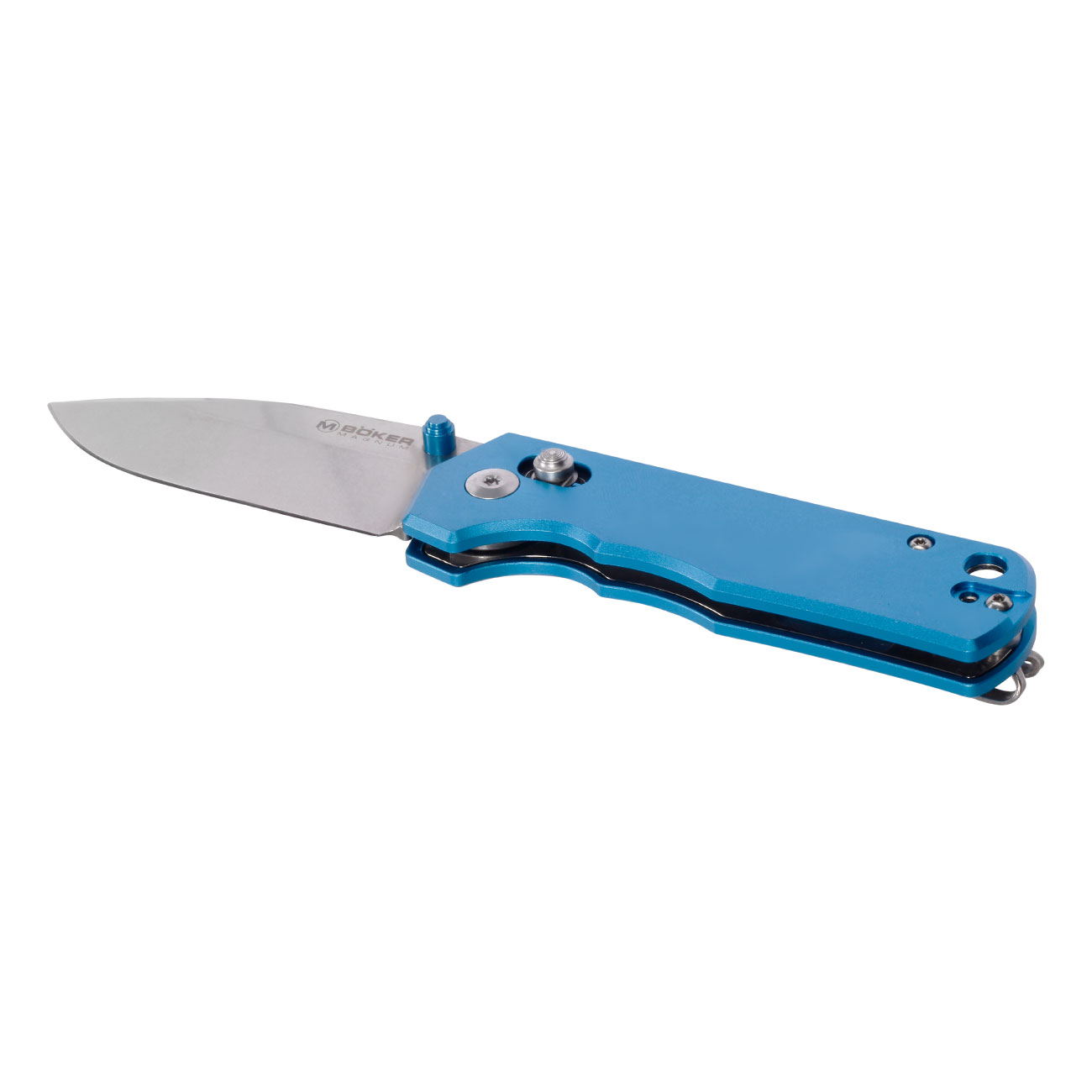 Magnum Einhandmesser Rockstub Blue Elox blau stonewash inkl. Grtelclip Bild 2