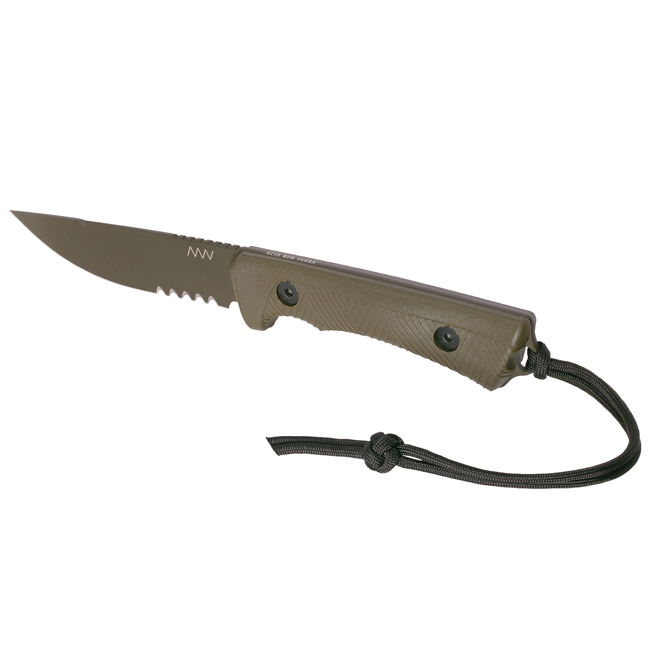 ANV Knives Outdoormesser P200 mit Sgezahnung Sleipner Stahl Cerakote oliv inkl. Kydexscheide Bild 6
