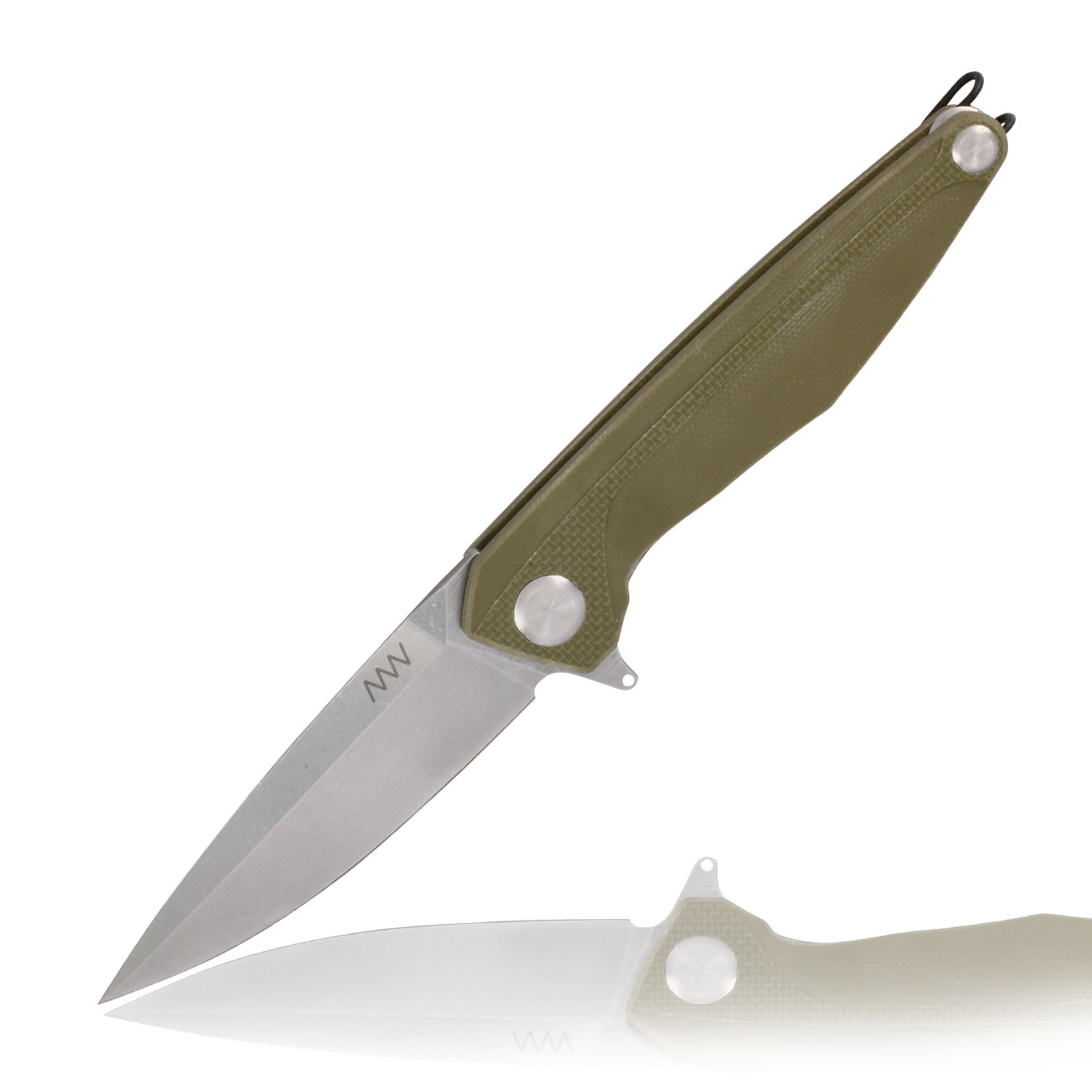 ANV Knives Einhandmesser Z300 G10 Sleipner Stahl oliv/stonewash inkl. Grtelclip