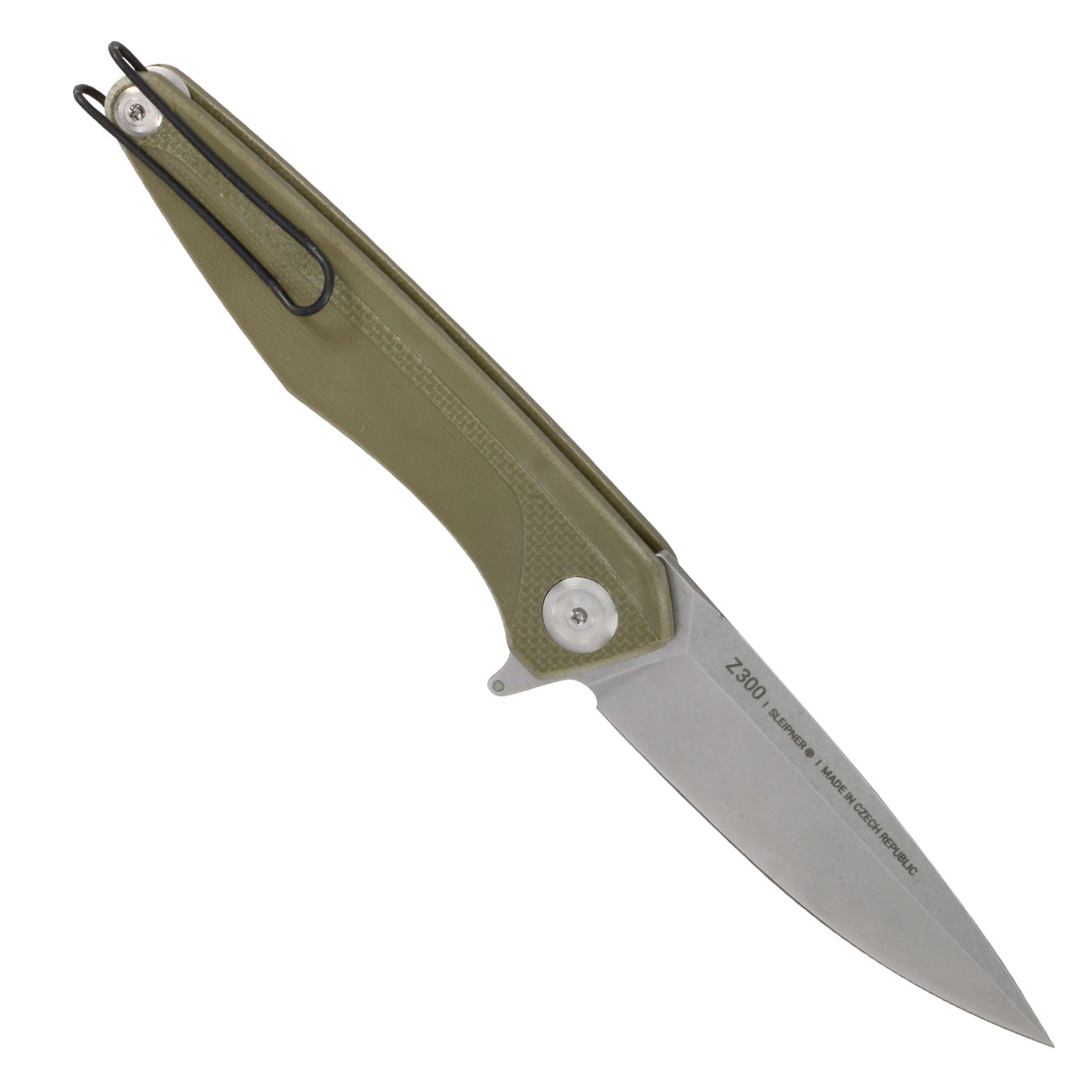ANV Knives Einhandmesser Z300 G10 Sleipner Stahl oliv/stonewash inkl. Grtelclip Bild 1