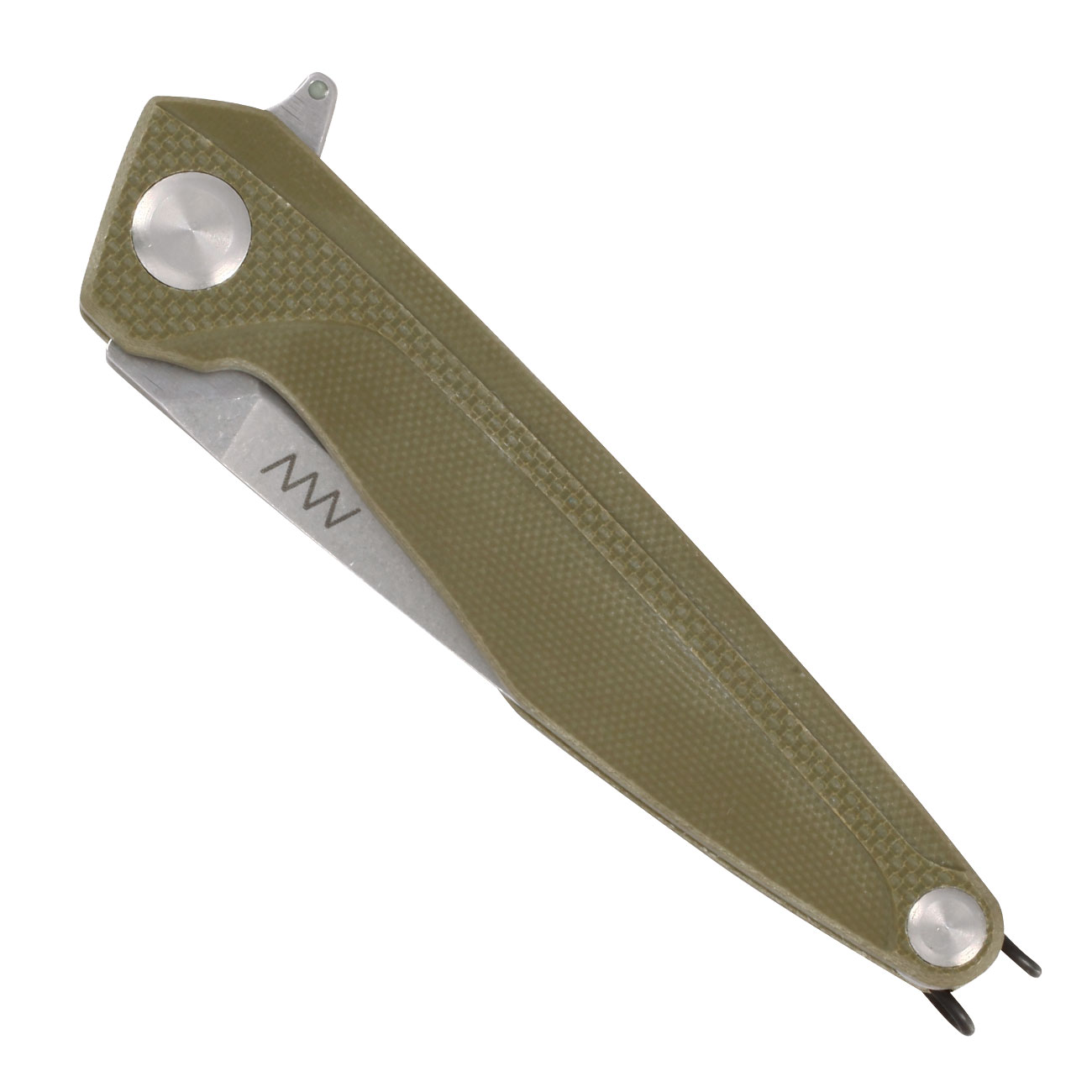 ANV Knives Einhandmesser Z300 G10 Sleipner Stahl oliv/stonewash inkl. Grtelclip Bild 4